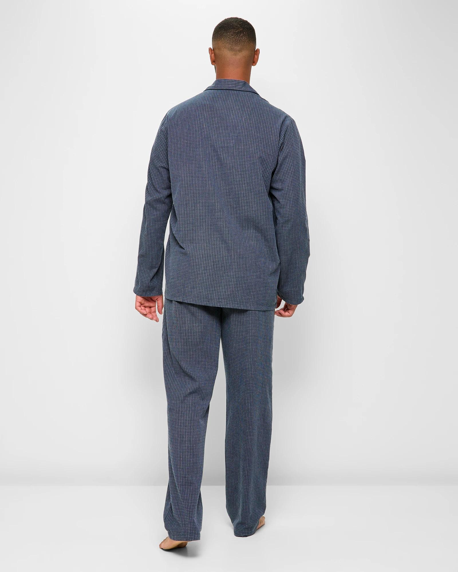 4 Target Mens Poplin Pyjama Sleep Set NAVY CHECK, 4 of 5