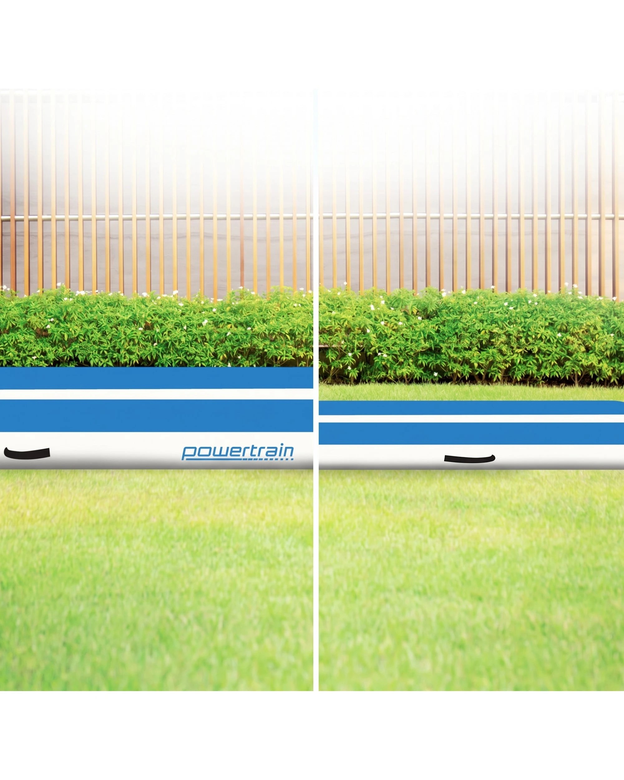 6 Powertrain Sports 5m x 1m Air Track Inflatable Tumbling Mat - Blue, 6 of 7