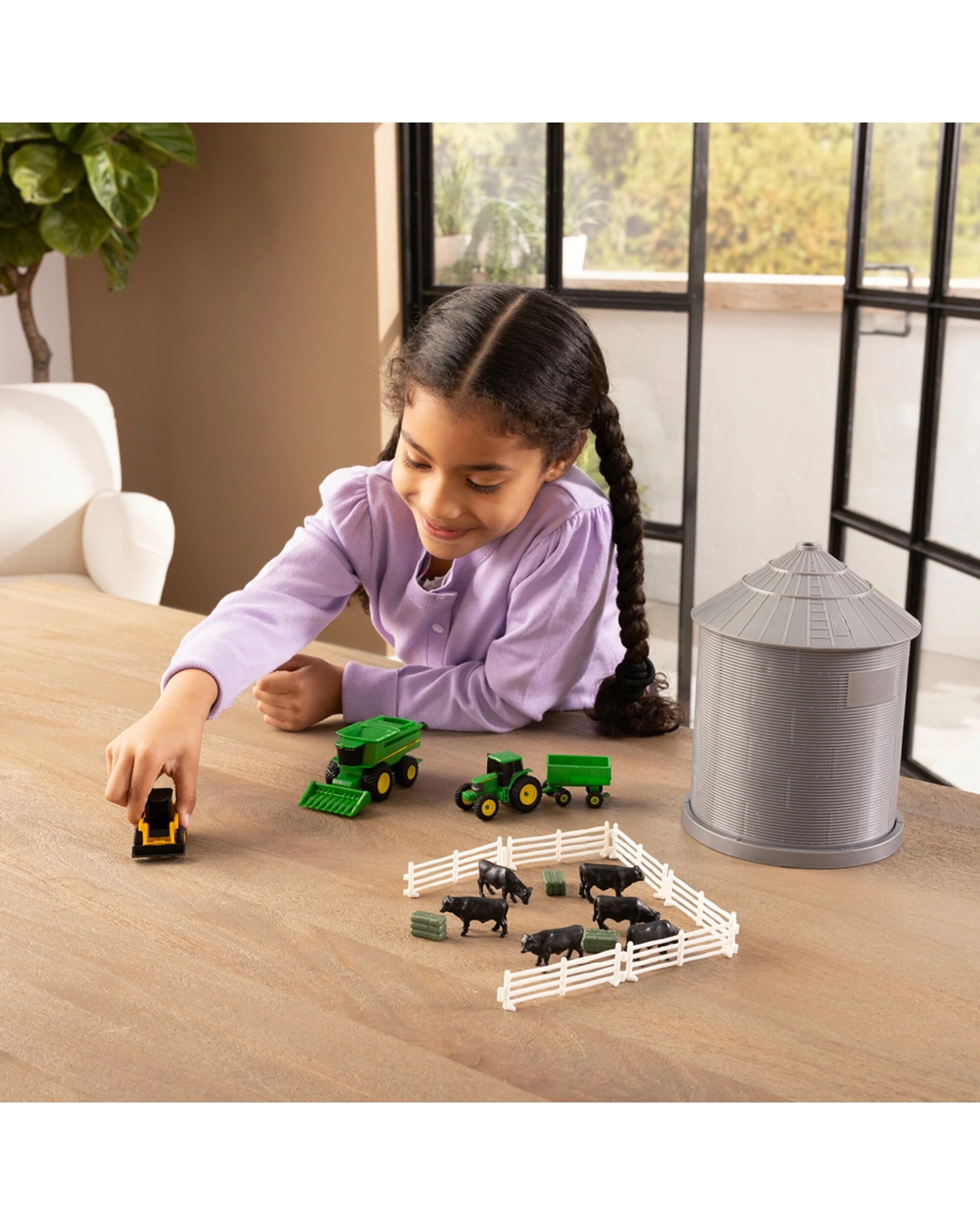 3 John Deere 20pc Farm Playset With Grain Bin 1 64 Scale Kids Toy 3 Years Plus - Green, 3 of 5