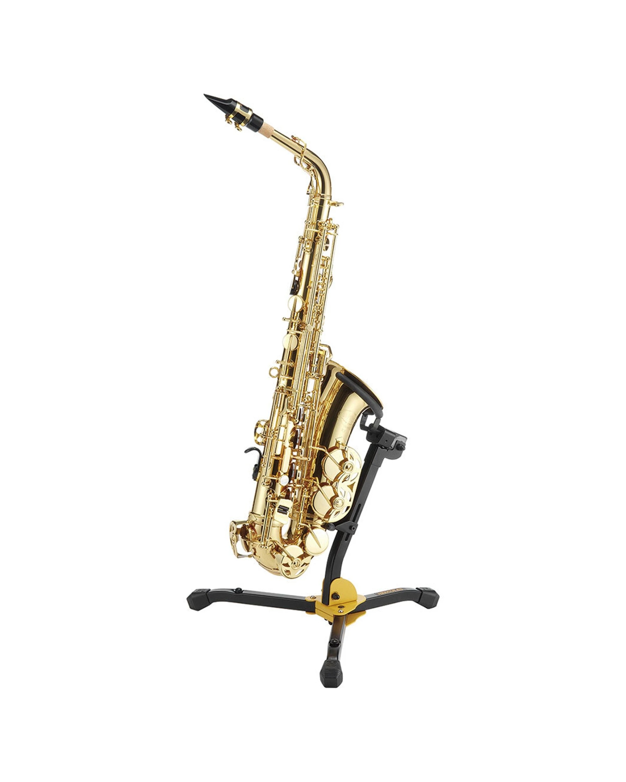 2 Hercules Auto Grip System Portable Stand Holder With Bag For Alto & Tenor Saxophone - Plain, 2 of 3