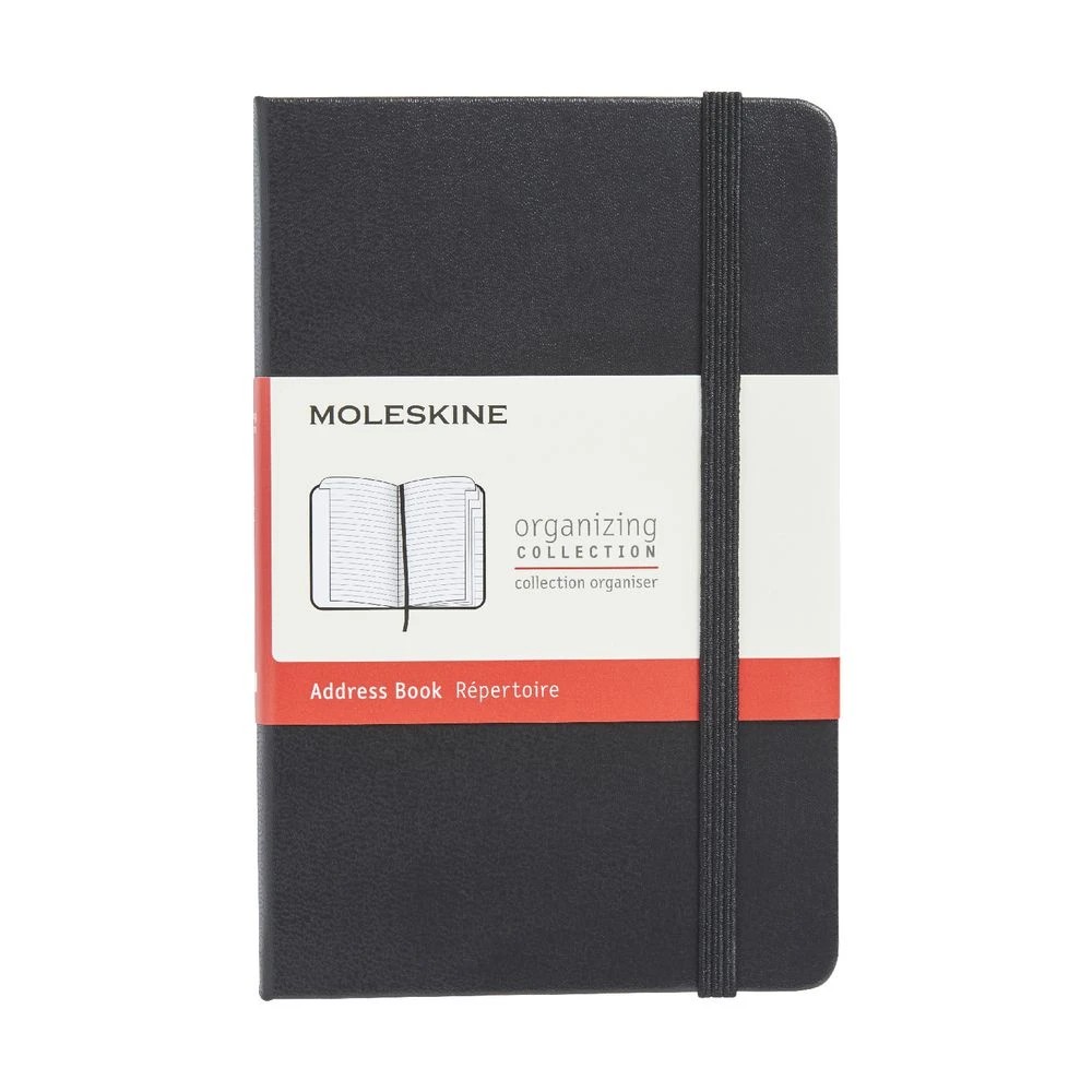 3 Moleskine Hard Cover Pocket Address Notebook Black, 3 of 3