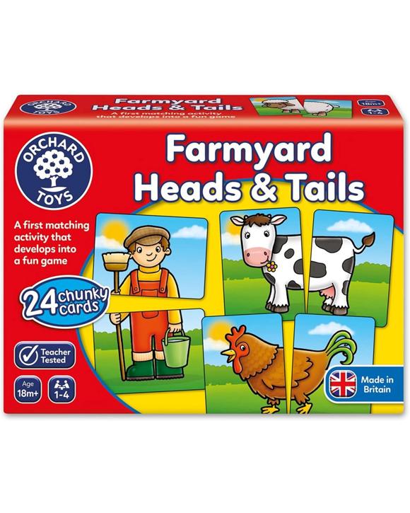 Orchard Toys Farmyard Heads and Tails Game