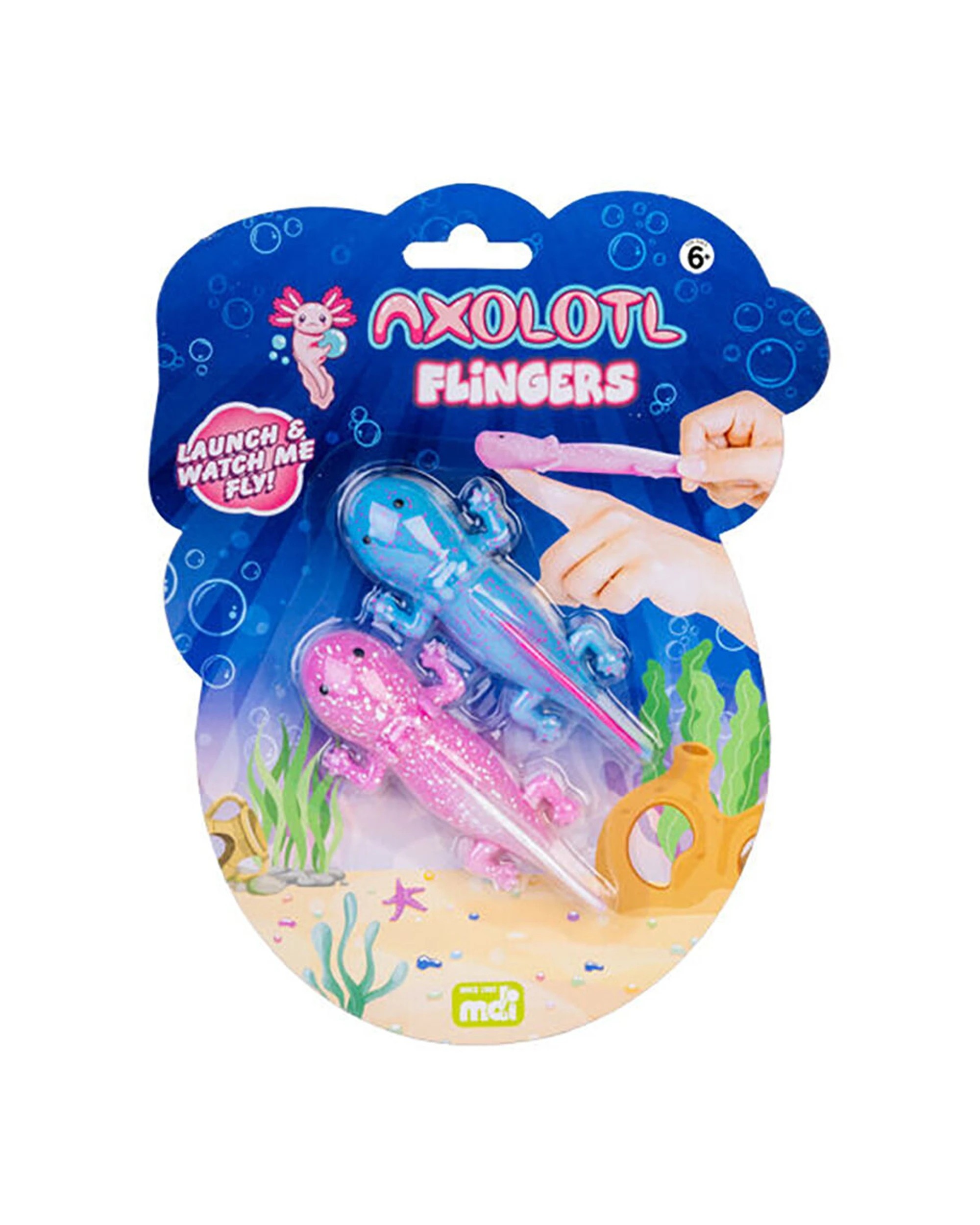 5 Axolotl 2pc Squishy Stretchy Rubber Flingers Toy - Multi, 5 of 5