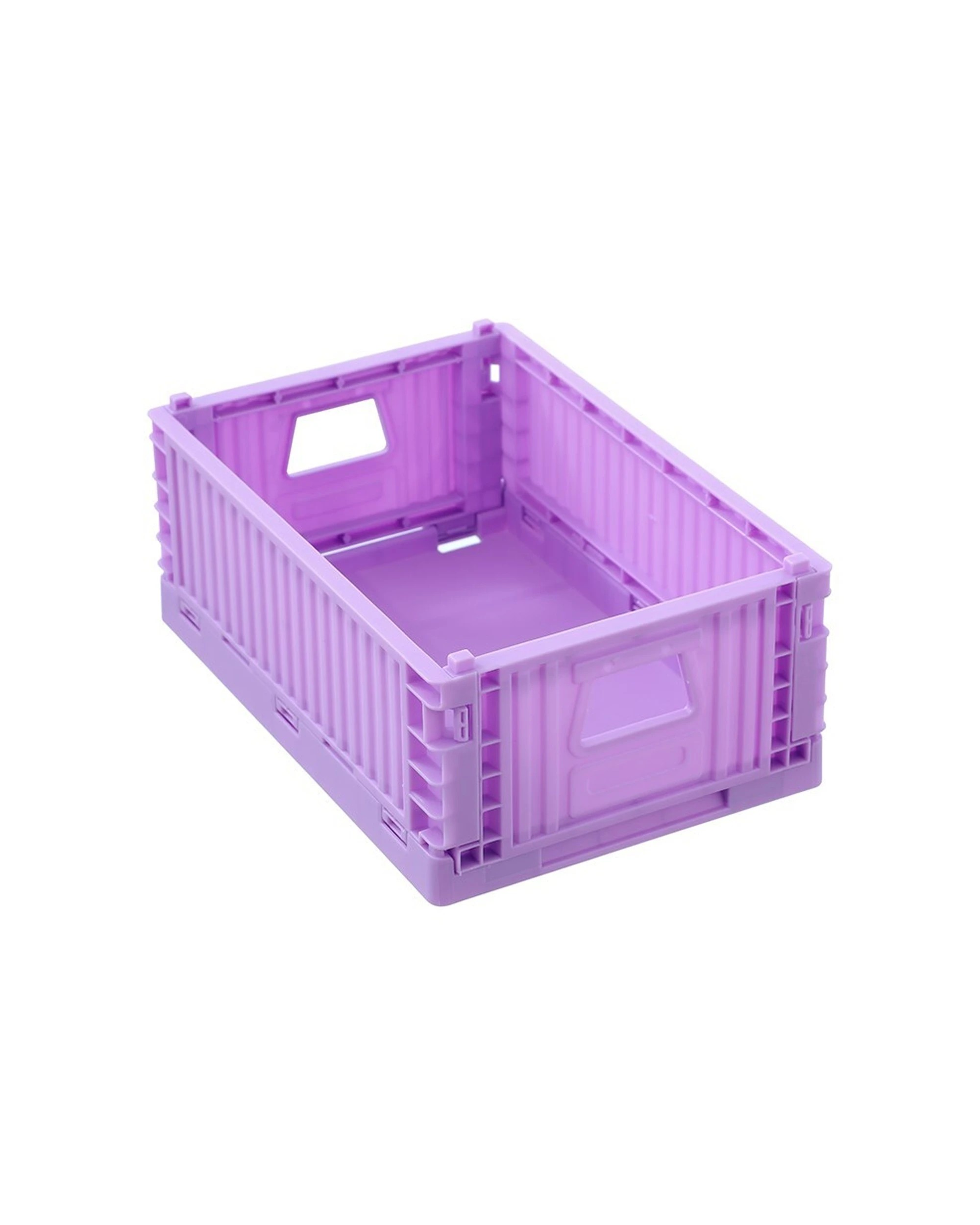 2 Boxsweden 21x14cm Foldaway Crate Storage - Collapsible - Stackable - Assorted, 2 of 8