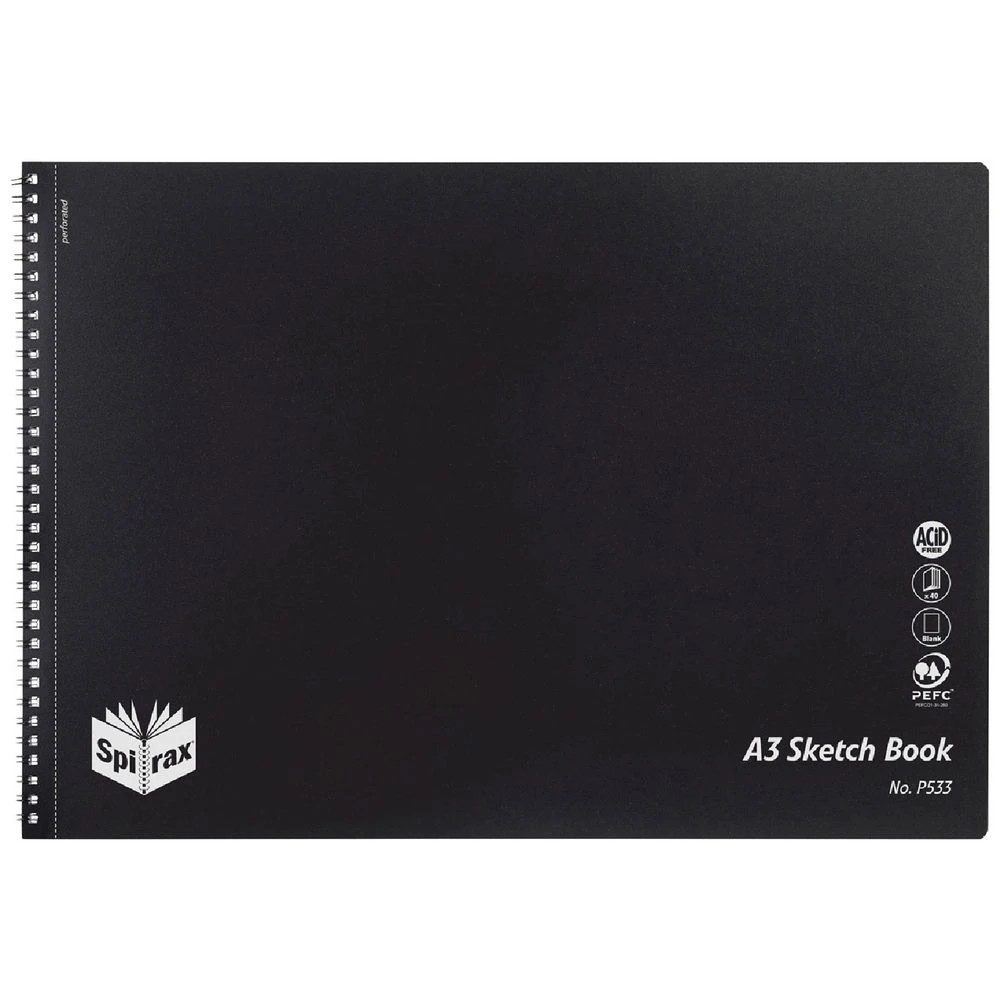 1 Spirax A3 PP Sketch Book 40 Page, 1 of 2