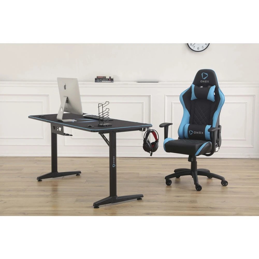 7 ONEX AIR Gaming Chair GX220 Blue Ergonomic Chairs and Desk Chairs, 7 of 8