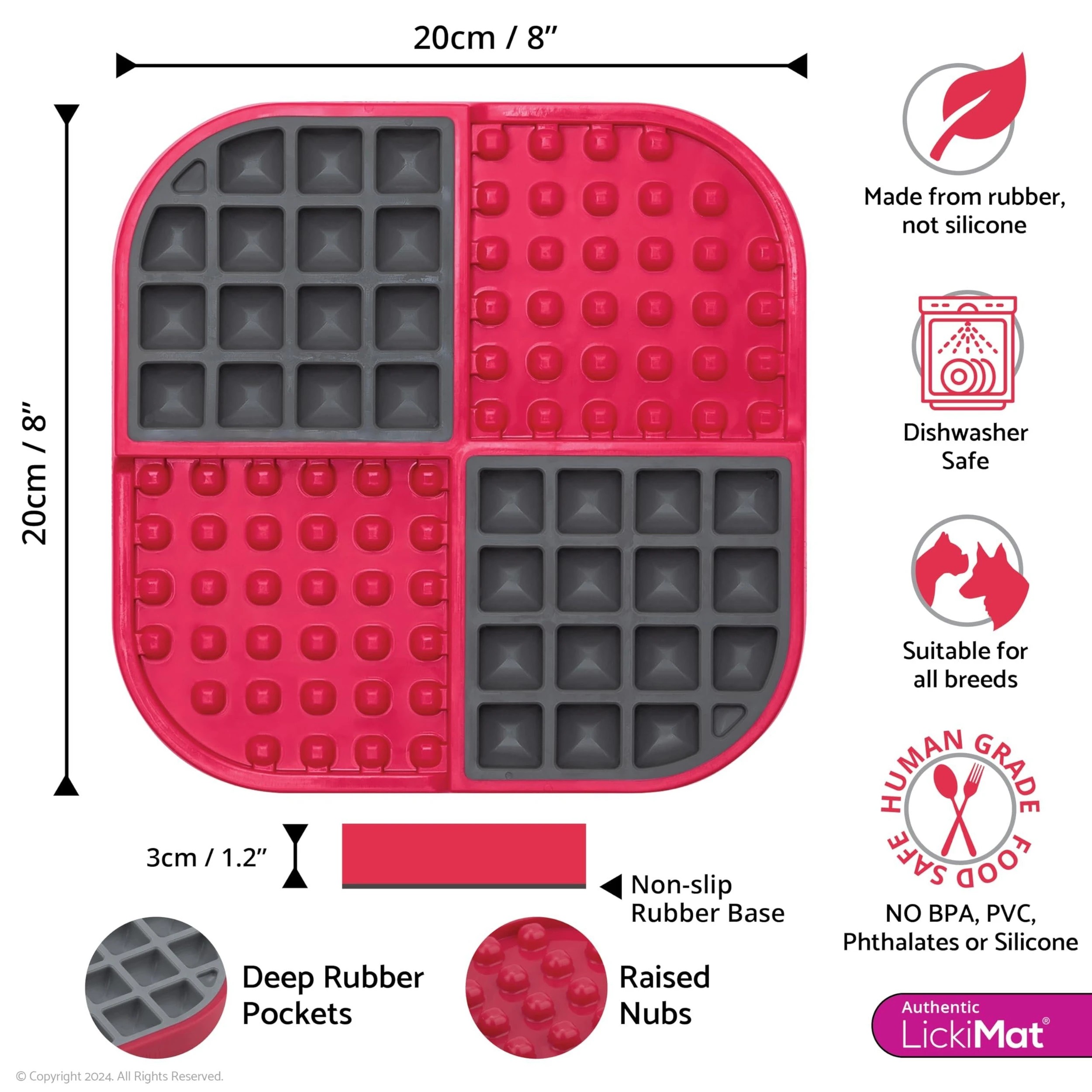 2 Lickimat Dog Slomo Red, 2 of 2