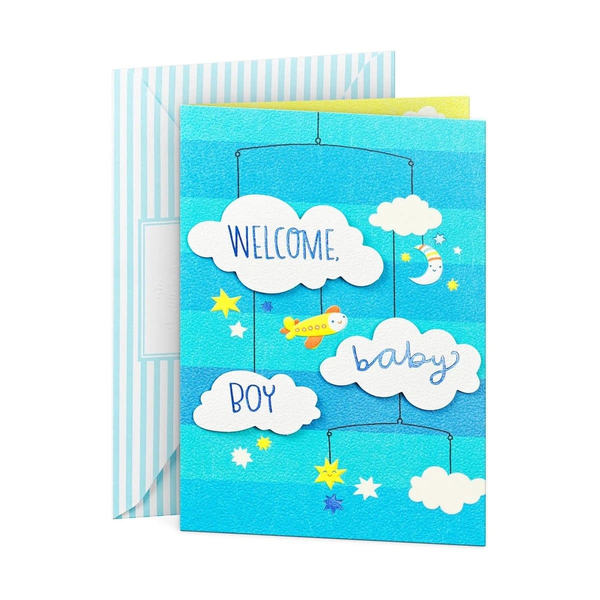 1 Hallmark Baby Card For Boy - Clouds, 1 of 3