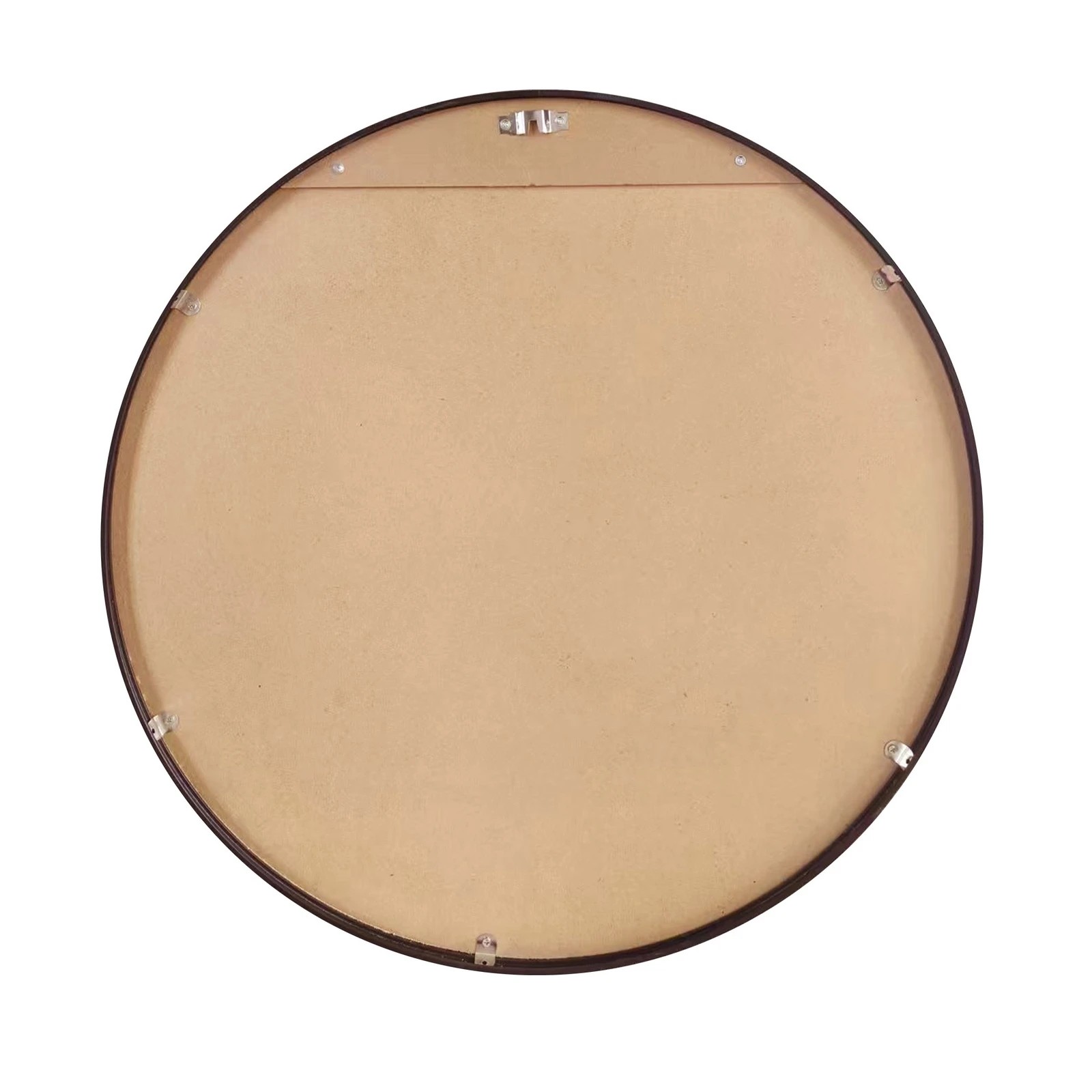 8 Oikiture 60cm Wall Mirrors Round Makeup Mirror Home Decor Living Room
 - Black, 8 of 9