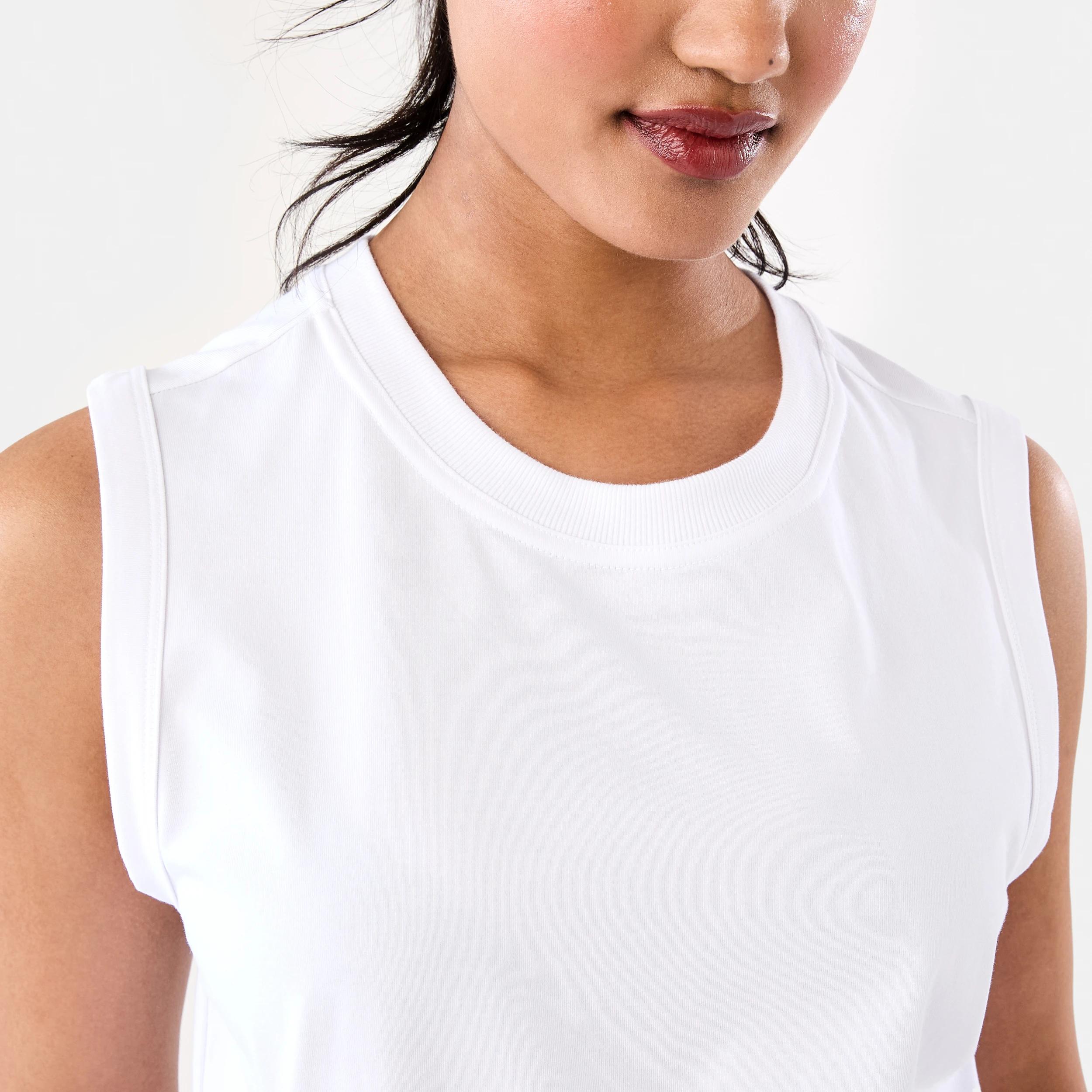 6 Active Womens Muscle Tank White, 6 of 8