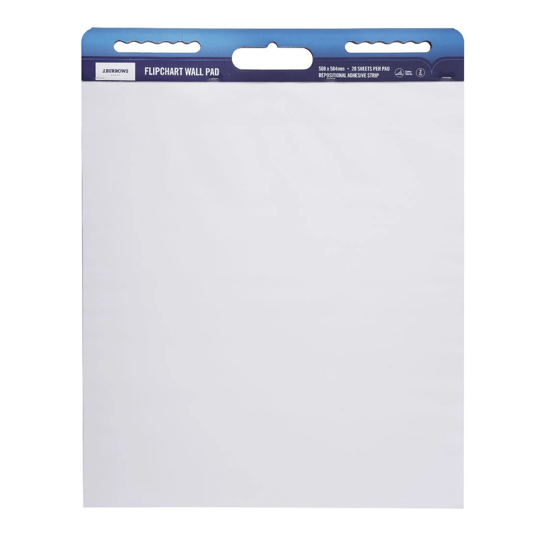 3 J.Burrows Flipchart Wall Pad 508 x 584mm 2 Pack, 3 of 3
