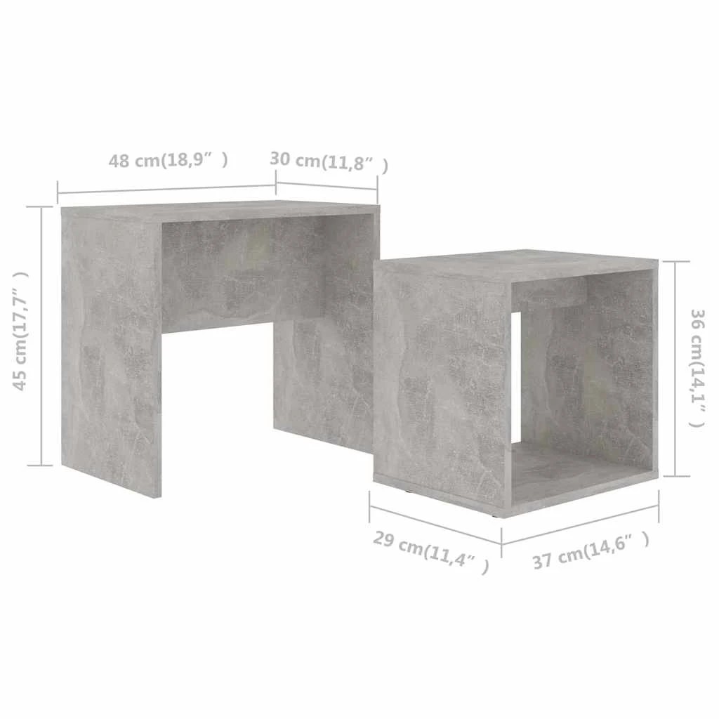 6 Vidaxl Coffee Table Coffee Table, Coffee Tables - Grey, 6 of 6