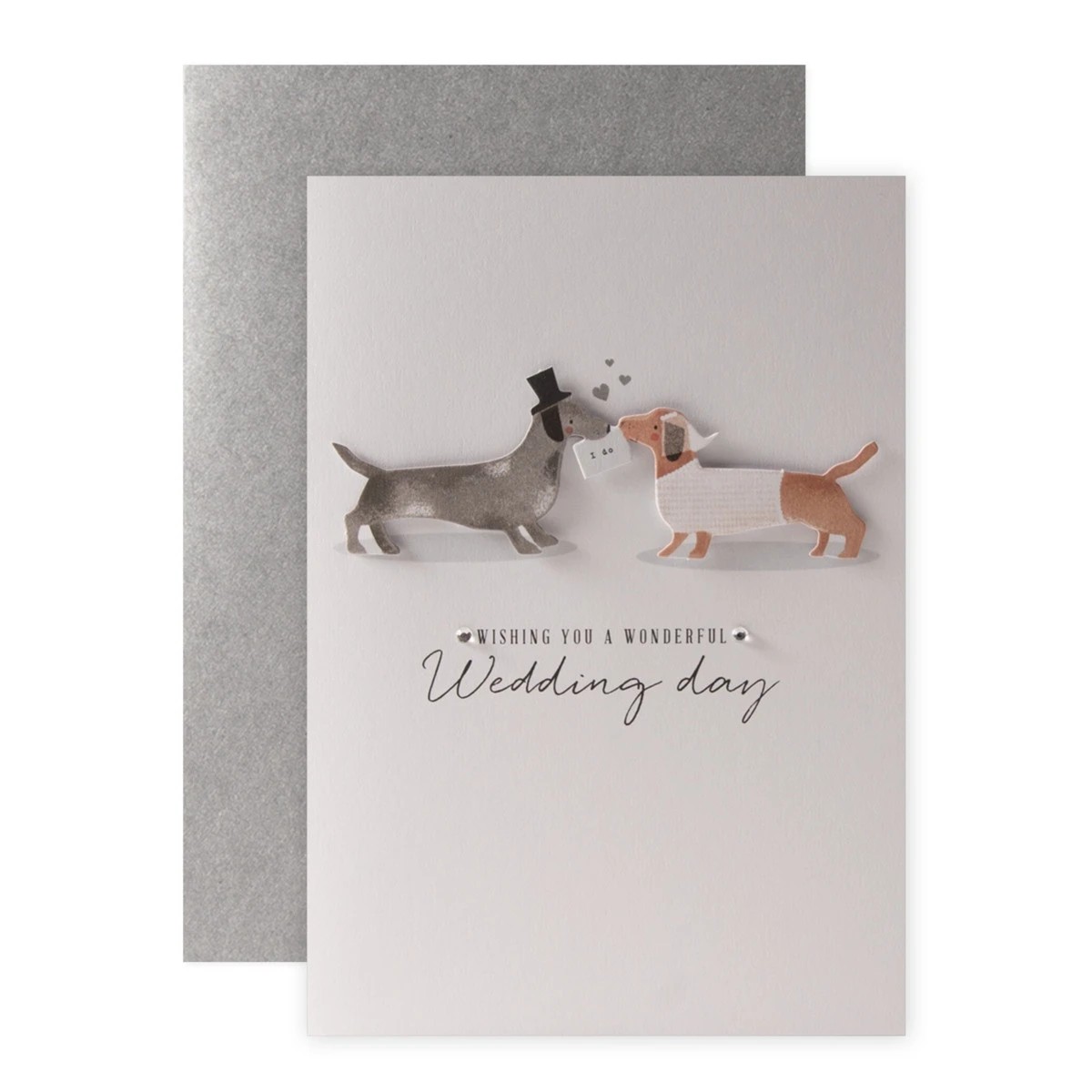 1 Connections from Hallmark Wedding Card - Dachshunds Say I Do, 1 of 3