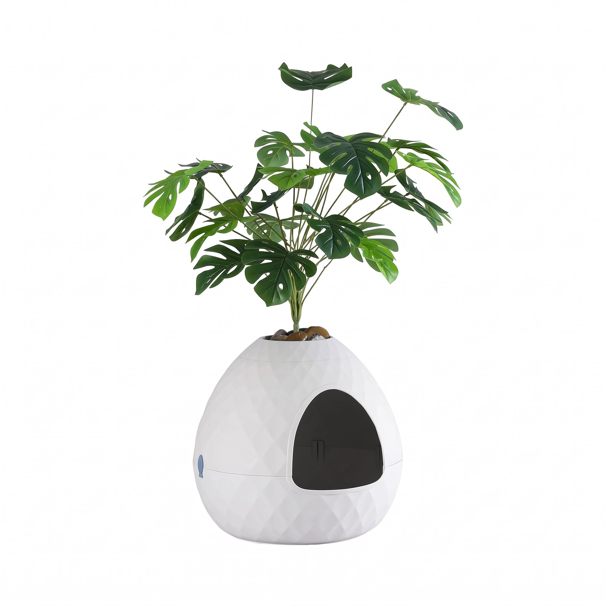 4 i.Pet Cat Litter Box Hidden Litter Tray Enclosure Planter Furniture House - Beige, 4 of 7
