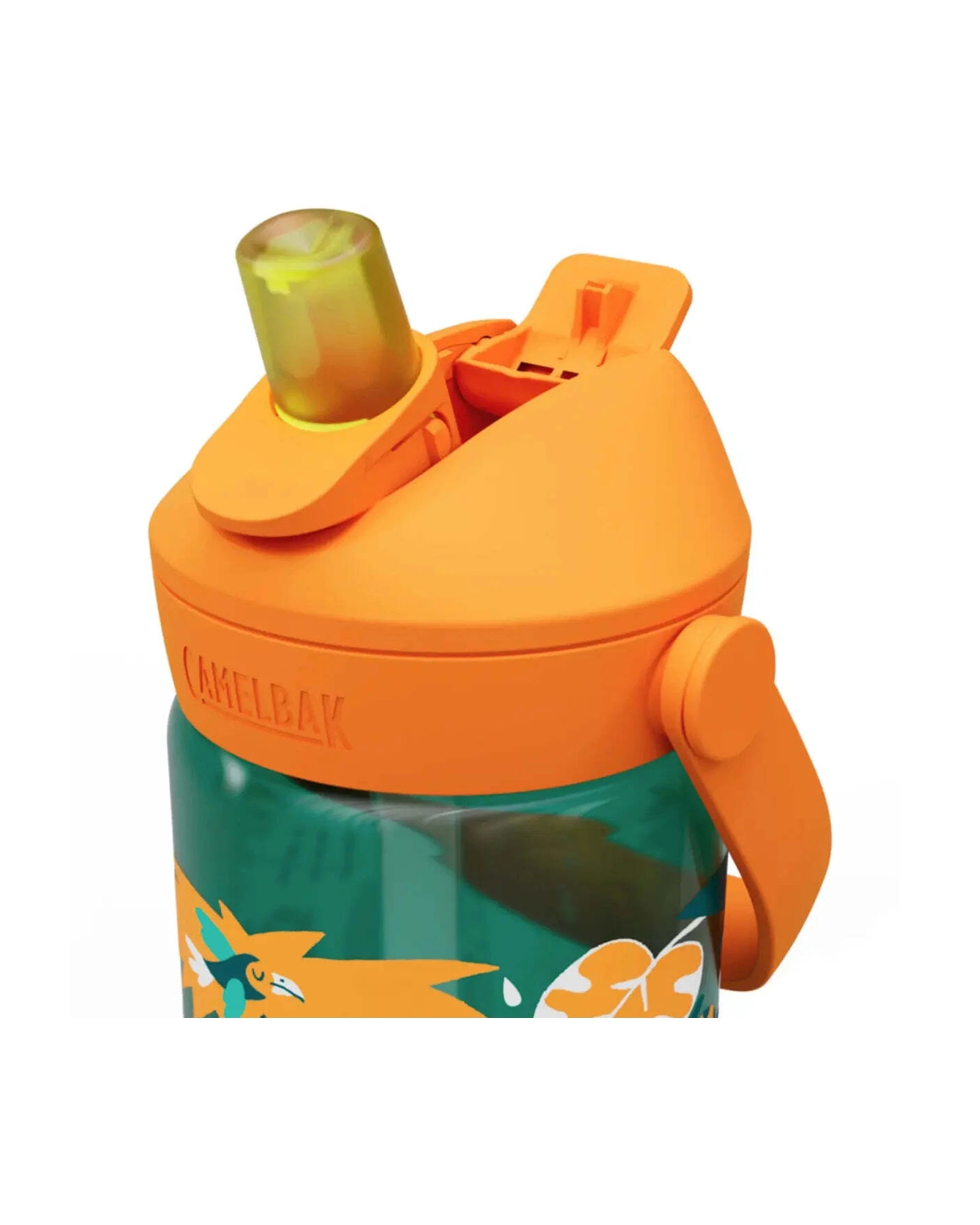 3 CamelBak Kids Thrive Flip Straw 400ml Drink Bottle Leakproof Jungle Animals - Green, 3 of 4