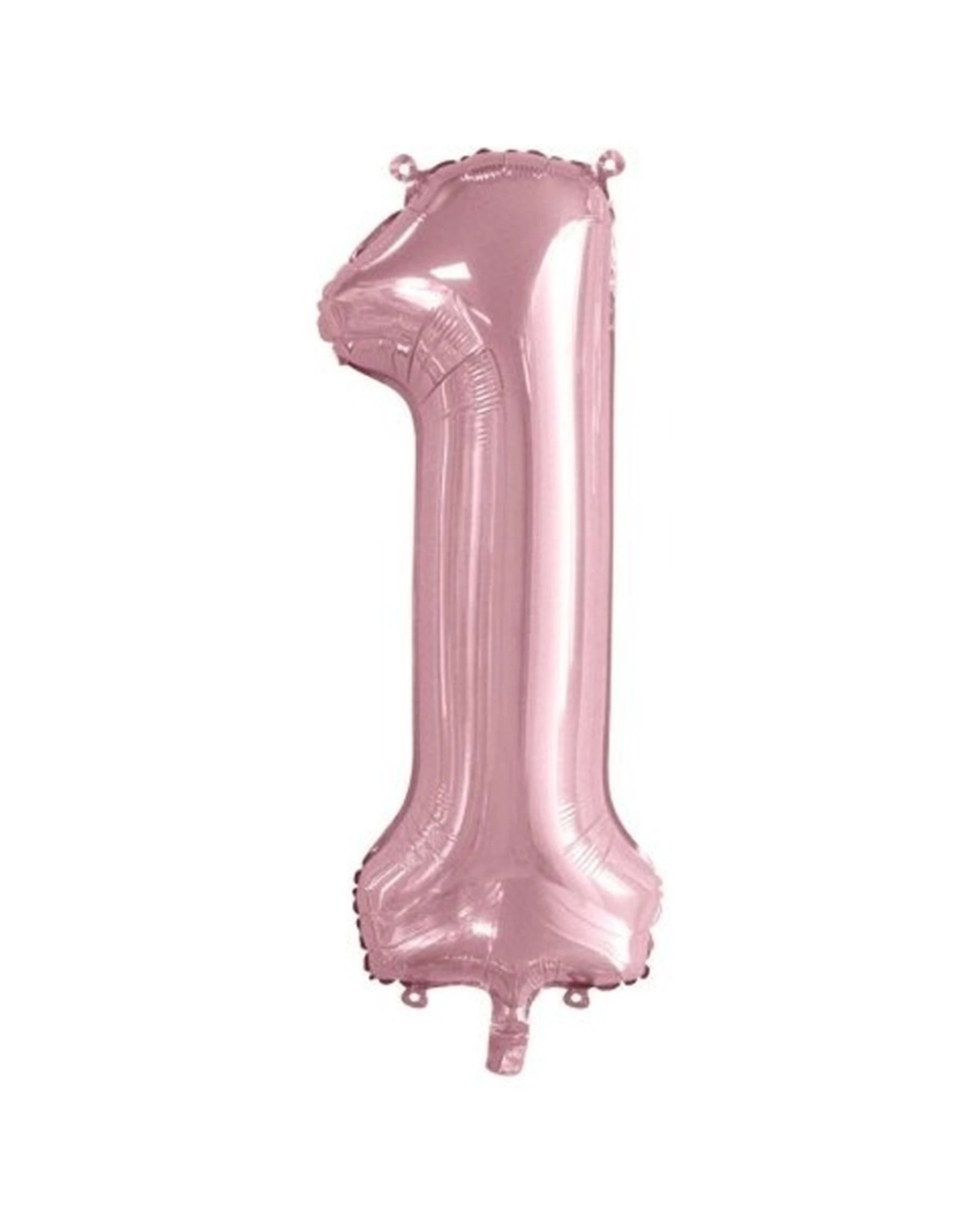 1 Alpen Decrotex Foil Balloon Number 1 Party Decoration 34 Inches Light - Pink, 1 of 1