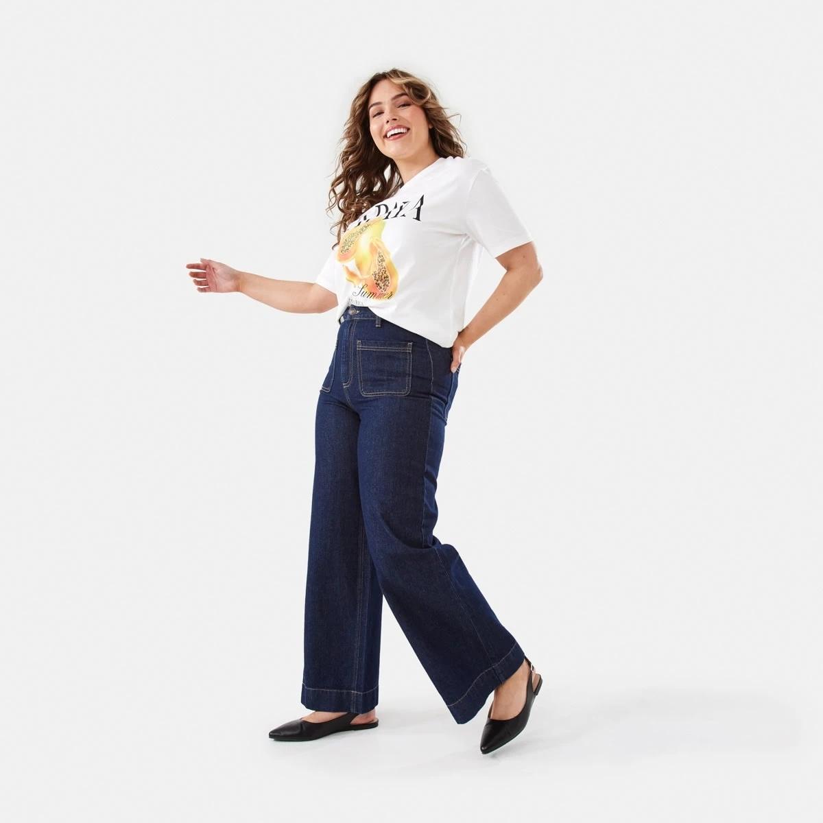 4 Wide Leg Pocket Jeans INDIGO, 4 of 11