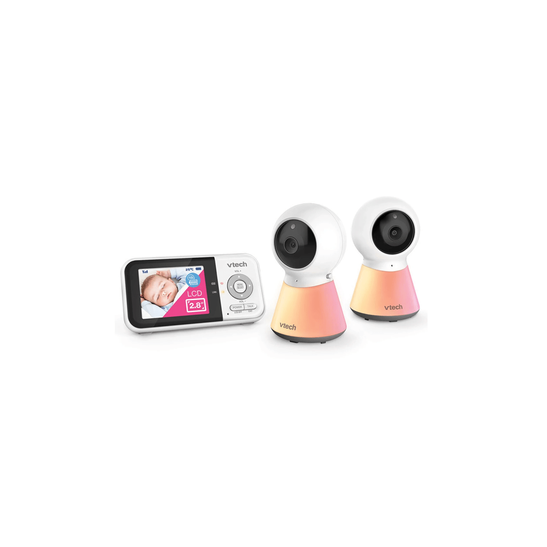 1 Vtech Bm3350n 2-camera 7cm Full Colour Baby Monitor Home Security
 - White, 1 of 3