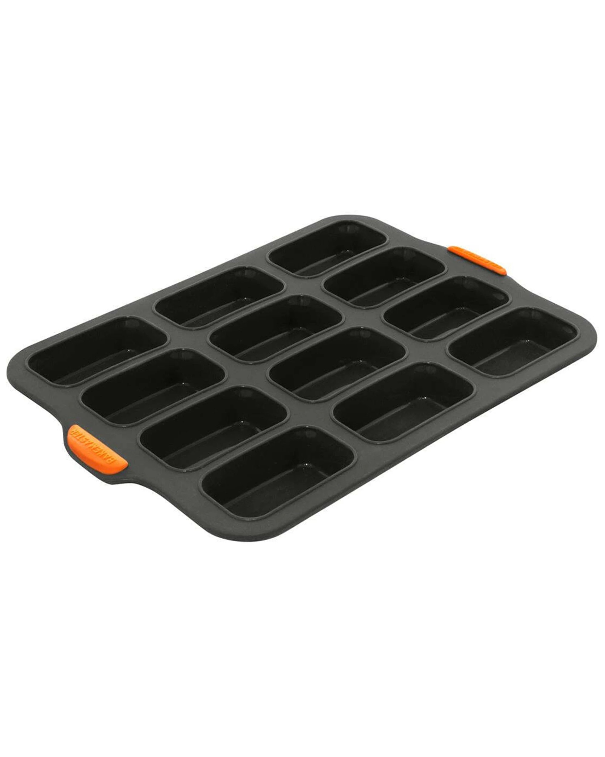 3 Bakemaster 12-cup Silicone Mini Loaf Tray 35cm Nonstick Oven Safe 230c - Grey, 3 of 3