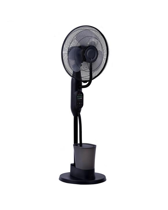 Heller Adjustable 75w Misting Fan W/ Remote Control & Lcd Display 125x40cm - Black
