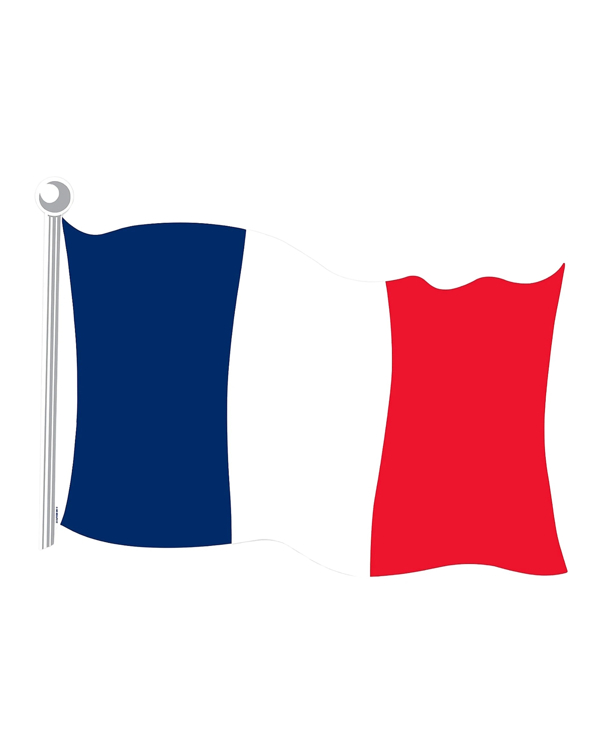 1 Beistle French Flag Cutout Wall Decoration, 1 of 3