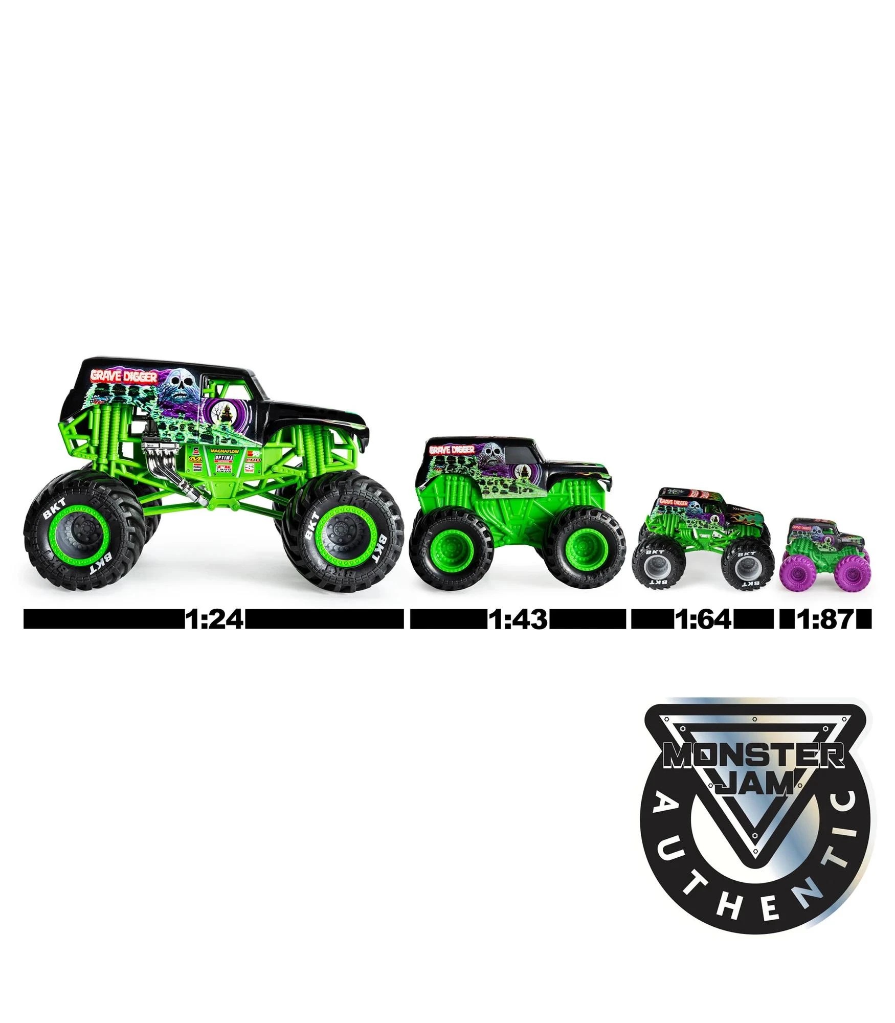 7 Monster Jam 1:64 3-pack - Charged Beasts - Multi, 7 of 7