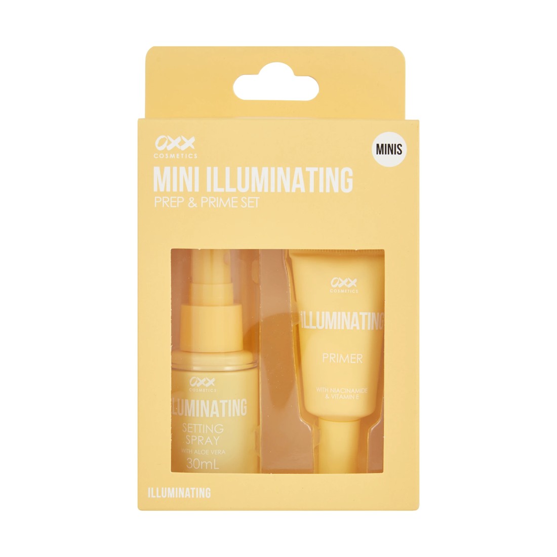 1 OXX Cosmetics 2 Piece Mini Illuminating Prep and Prime Set - Yellow, 1 of 6