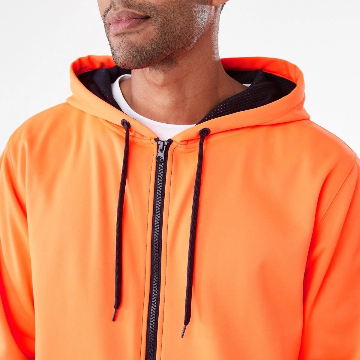6 Hi-Visibility Zip Through Hoodie Orange, 6 of 7