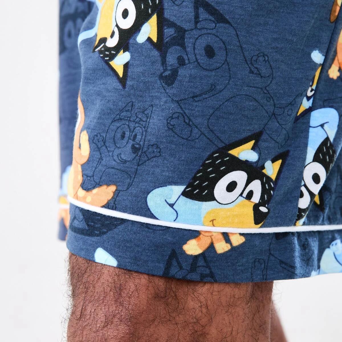 7 Bluey License Short Sleeve Button Through Matching Family Pyjama Set BLUEY, 7 of 9