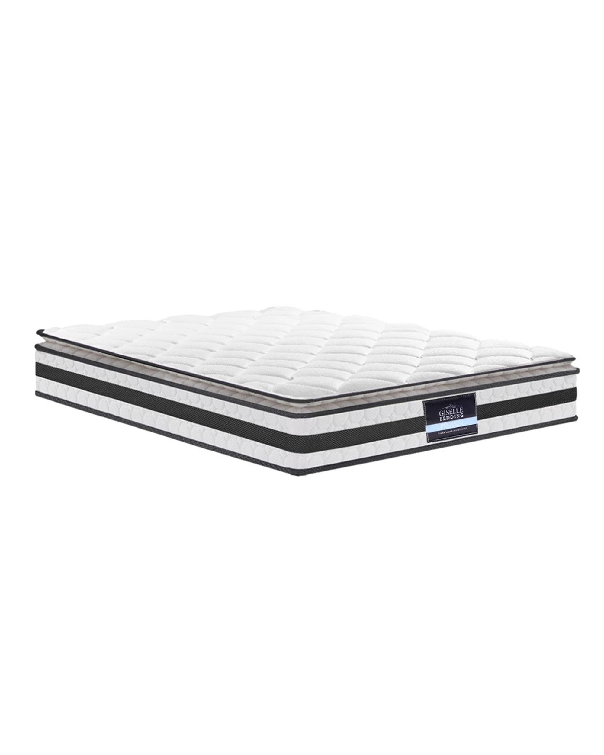 1 Giselle Bedding 21cm Mattress Pillow Top King
 - White, 1 of 3