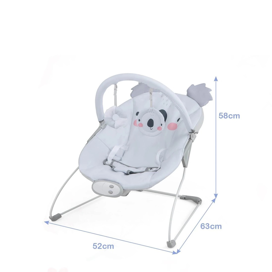 2 Costway Portable Bouncer Rocker Seat Soothing Chair, 2 of 2