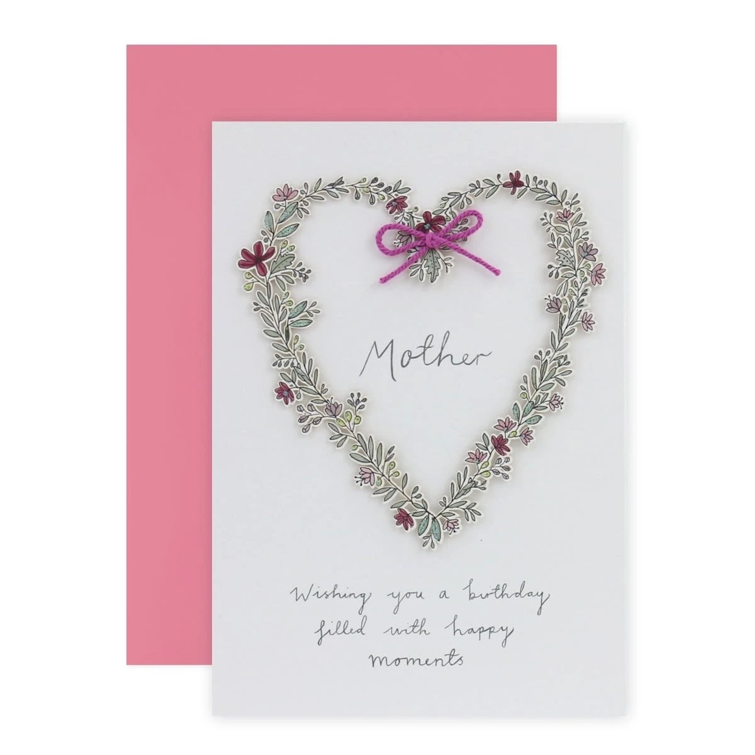 1 Connections from Hallmark Birthday Card For Mother - Floral Wreath, 1 of 3