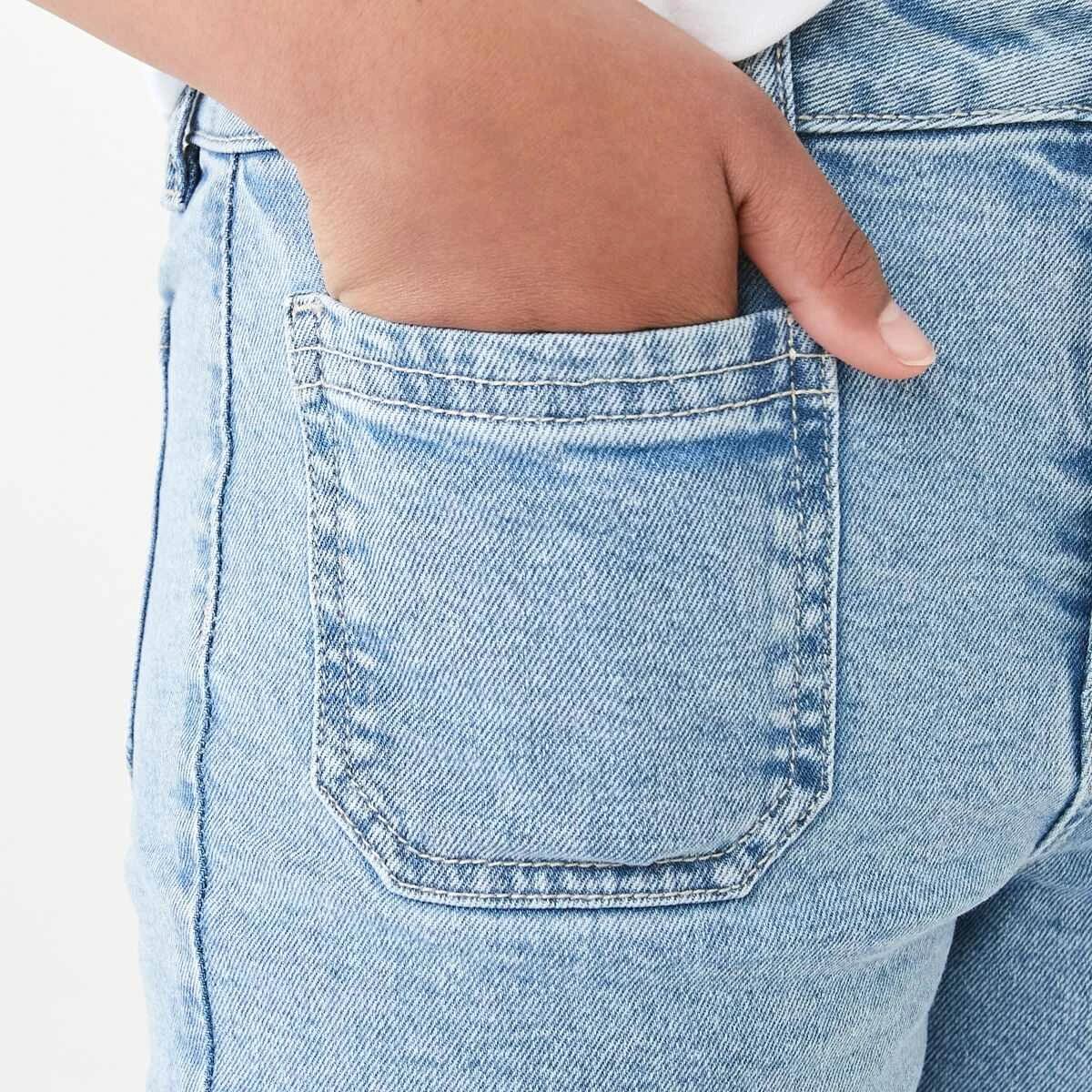 4 Flared Pocket Jeans Mid Denim, 4 of 10