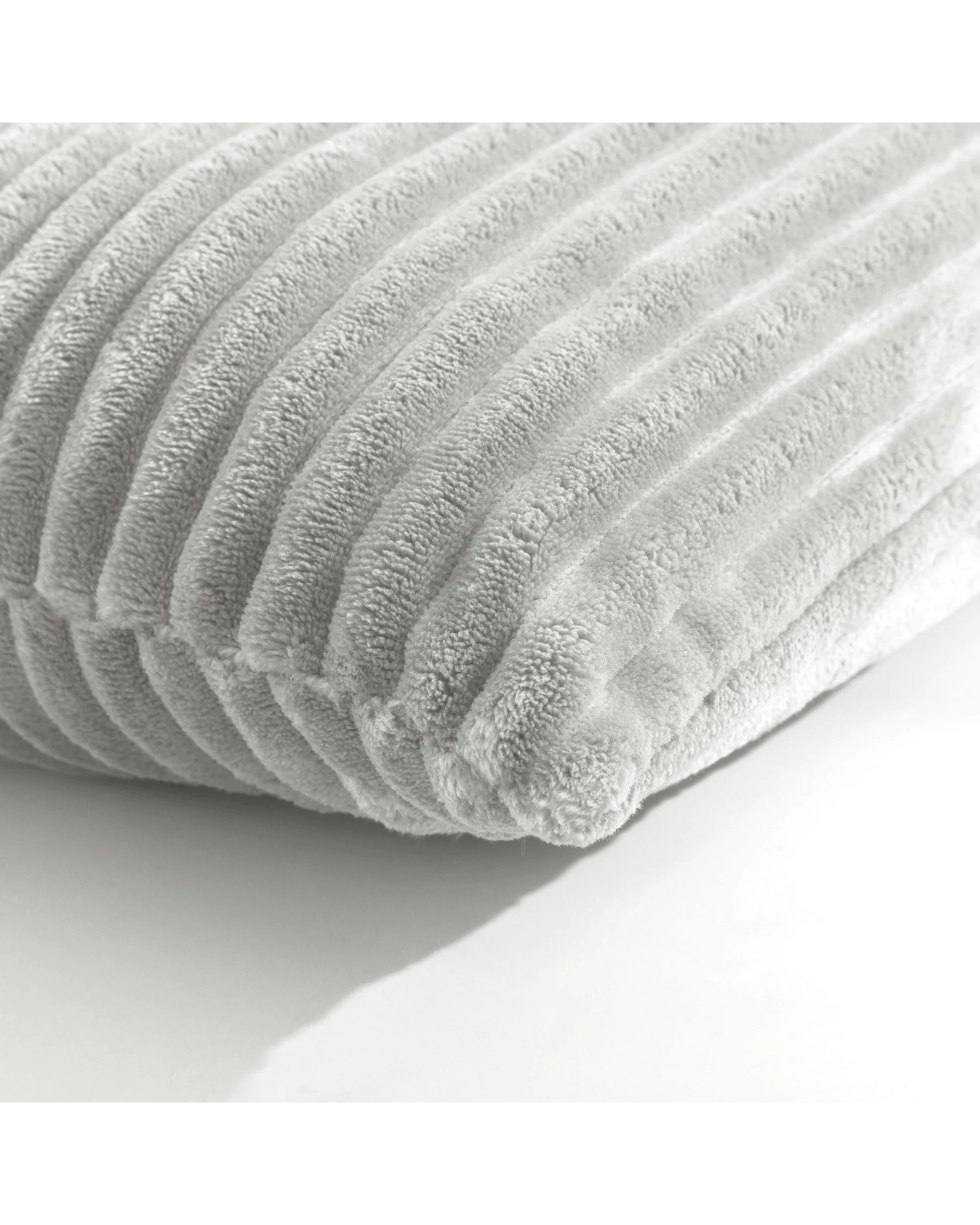 5 Dreamaker Signature Embossed Corduroy Fleece Cushion 45x45cm - Silver Grey, 5 of 7