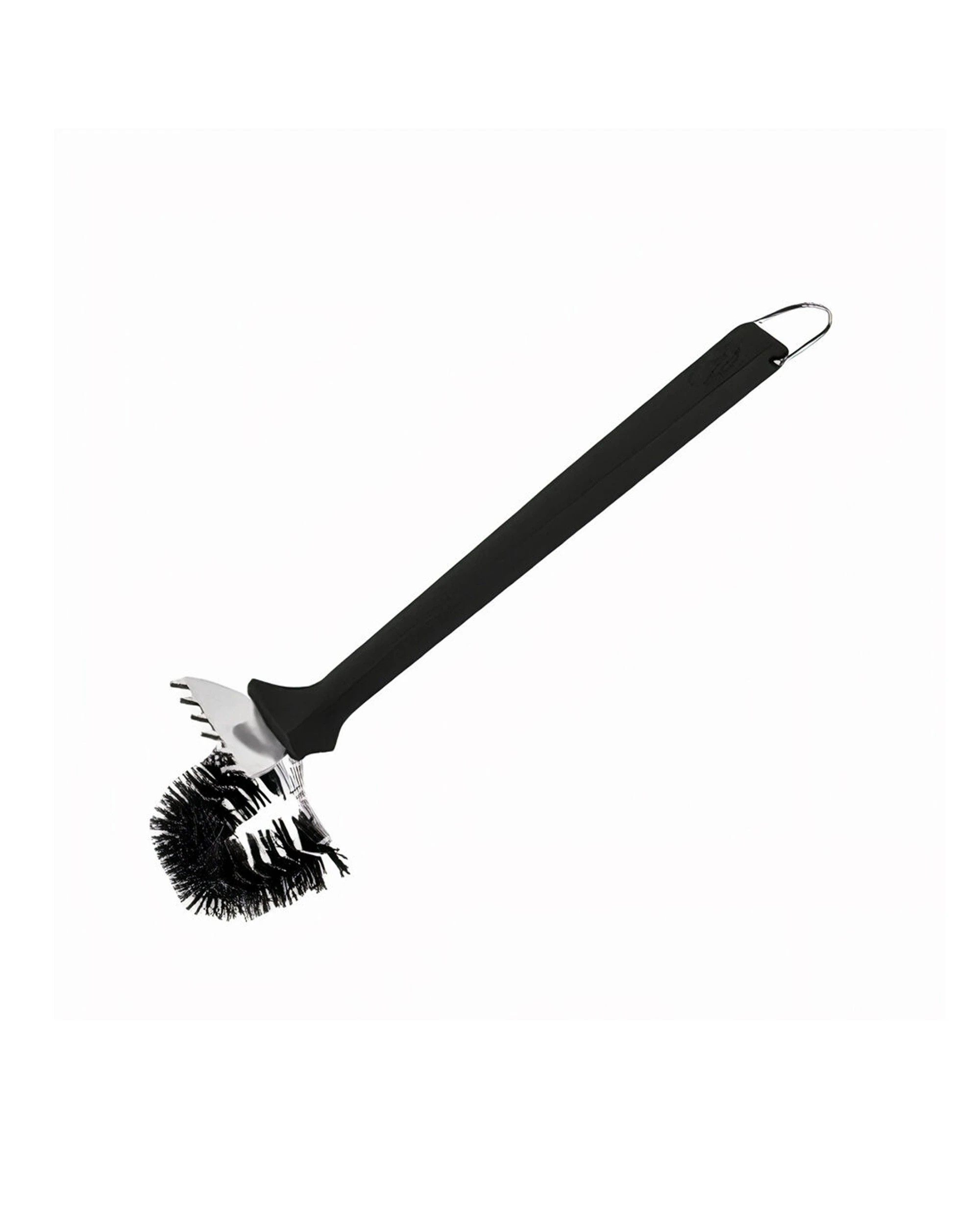 1 Coleman Palmyra Twisted Bristle Brush With Scraper BBQ Cleaning - Black, 1 of 1
