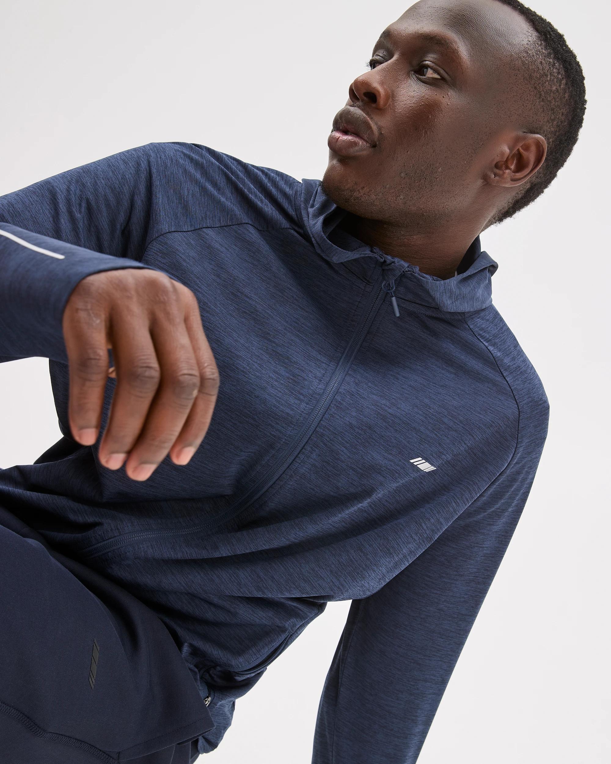 6 Target Active Active Panelled Zip Through Hoodie NAVY, 6 of 7