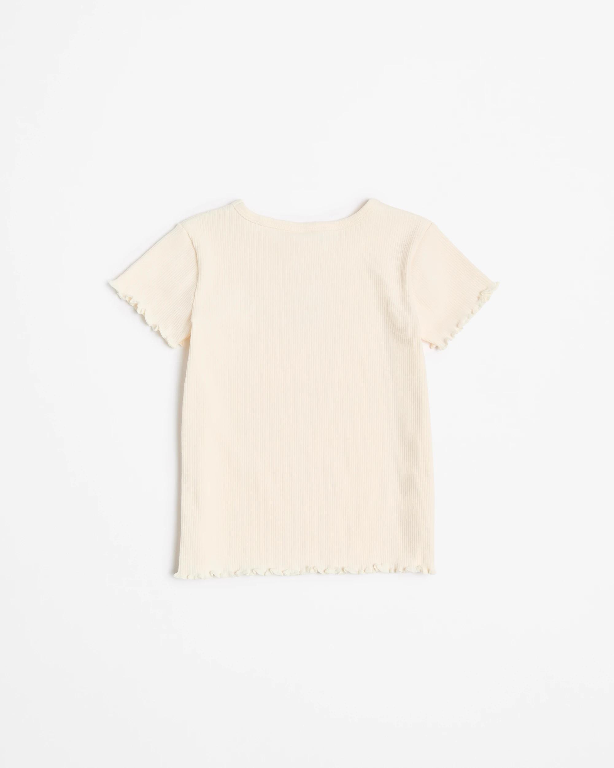 3 Target Australian Cotton Rib T-shirt CREAM, 3 of 3