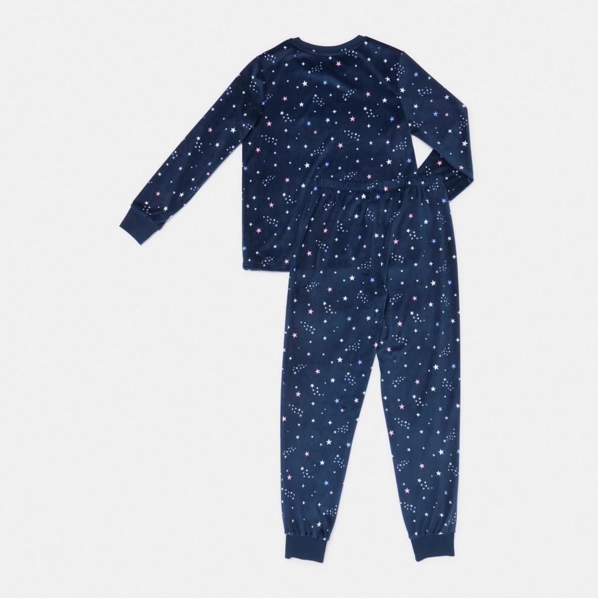7 Super Soft Pyjama Set Navy Stars, 7 of 9