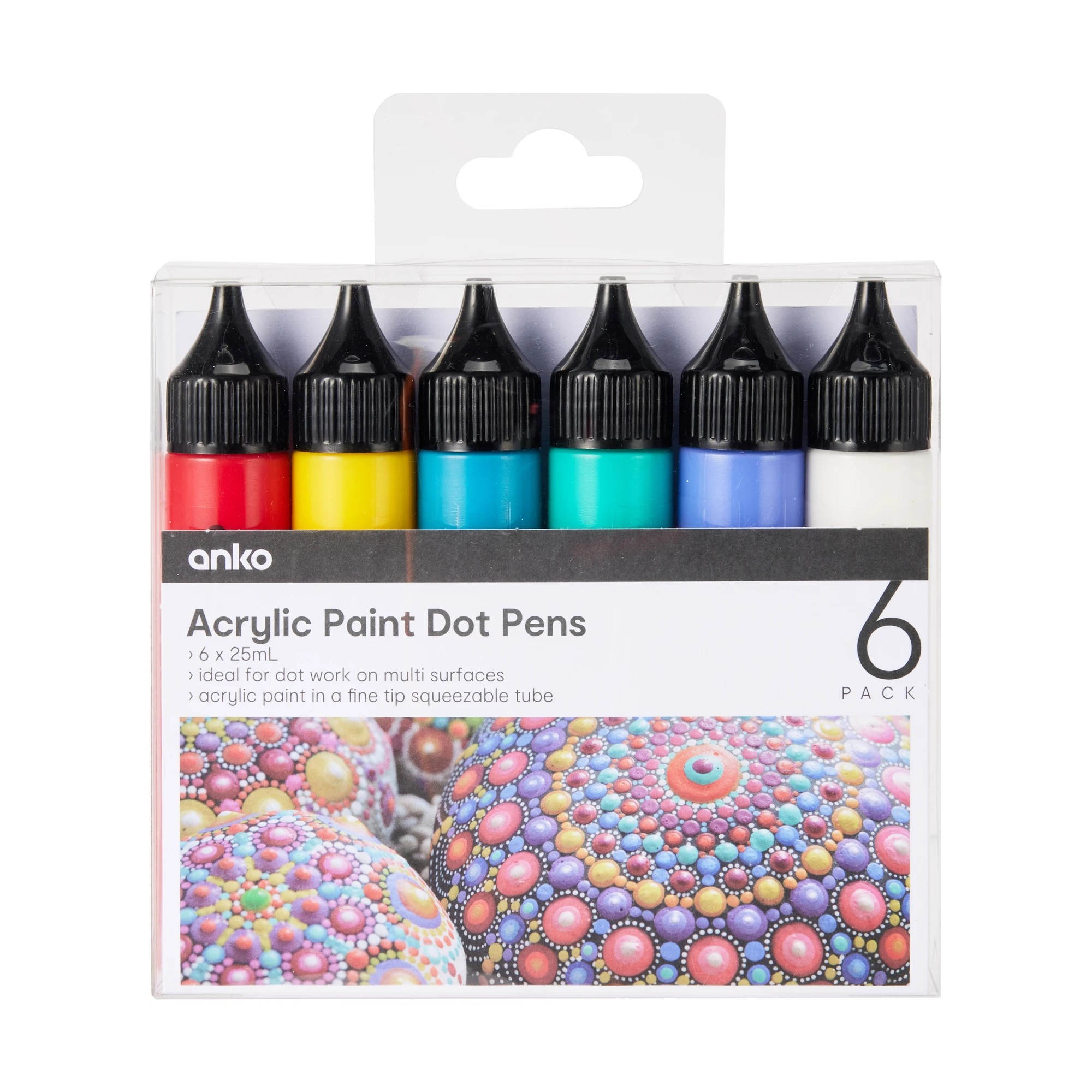 1 6 Pack Acrylic Paint Dot Pens, 1 of 8
