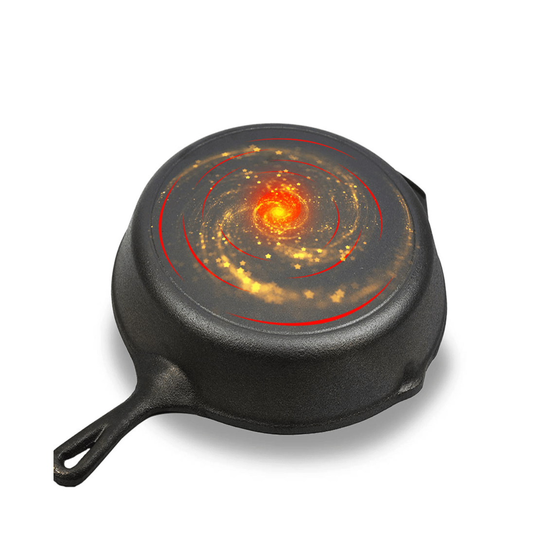 2 Toque Non Stick Cast Iron Frying Pan, 2 of 6