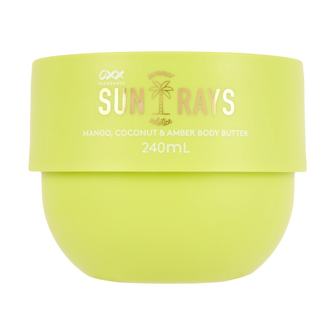 1 OXX Fragrance Sun Rays Summer Solstice Body Butter 240ml - Mango, Coconut and Amber, 1 of 4