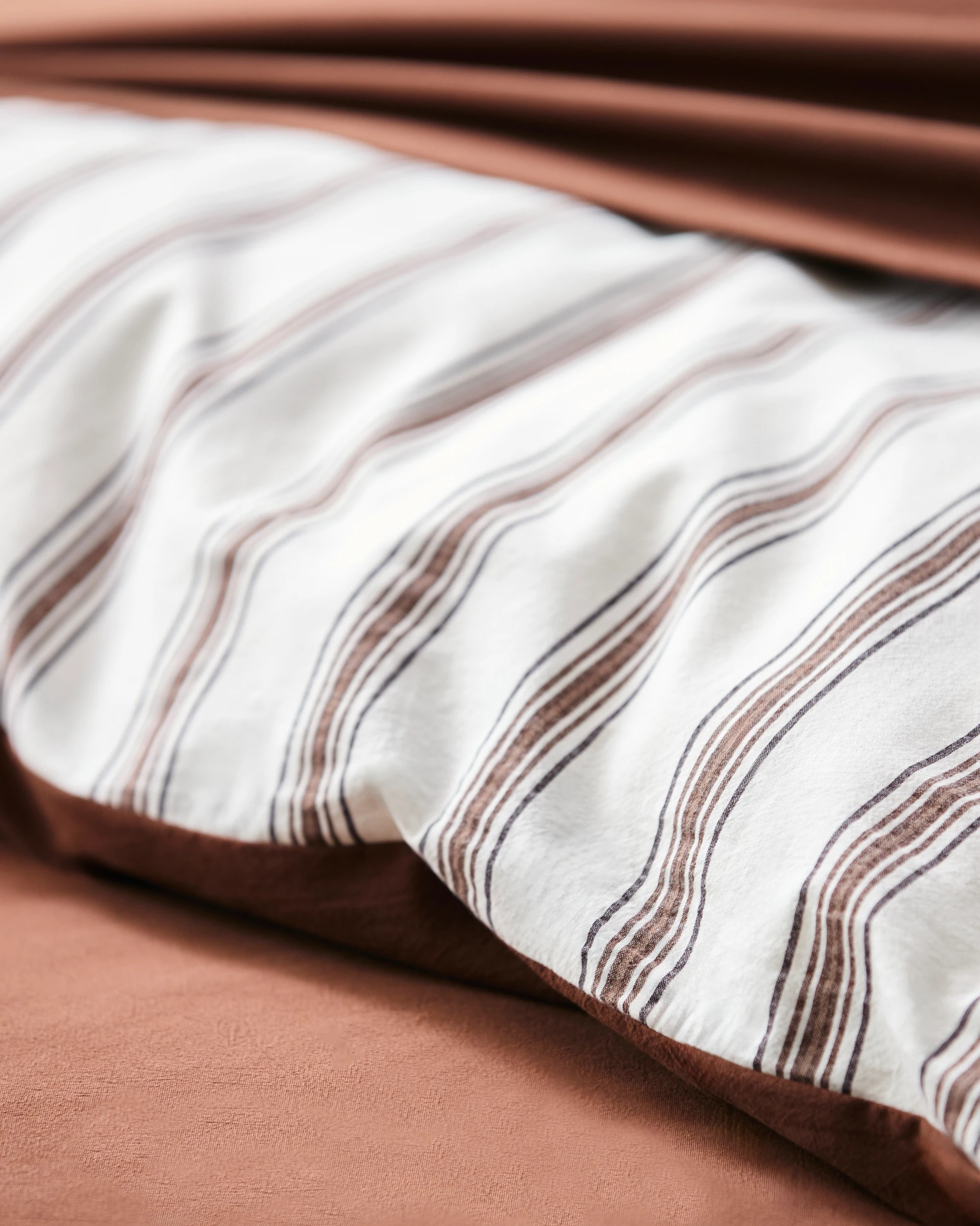 7 Arlo Cotton Stonewash Quilt Cover Set - Queen Bed - Brown, 7 of 7