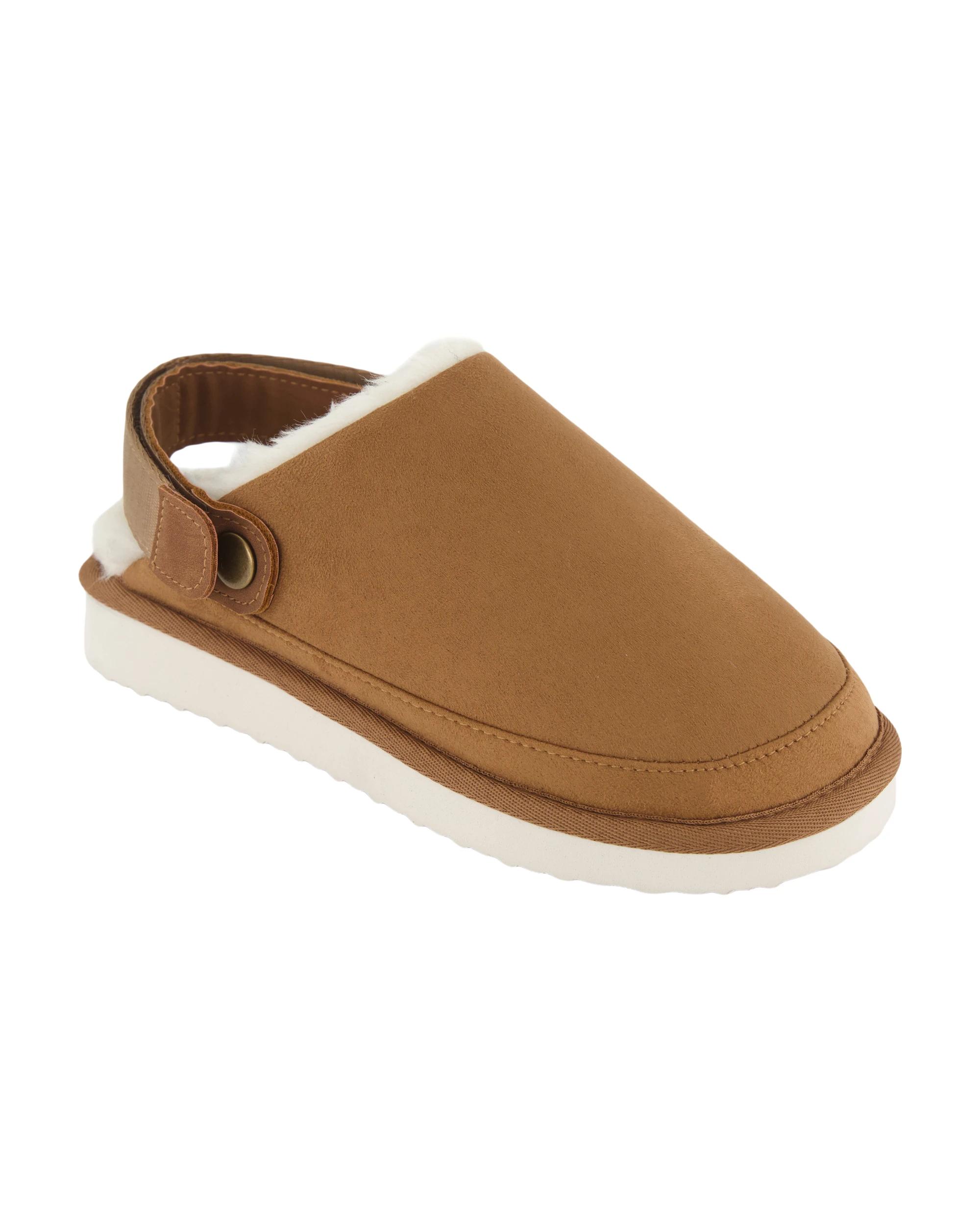 1 Senior Heel Strap Slippers Chestnut, 1 of 3