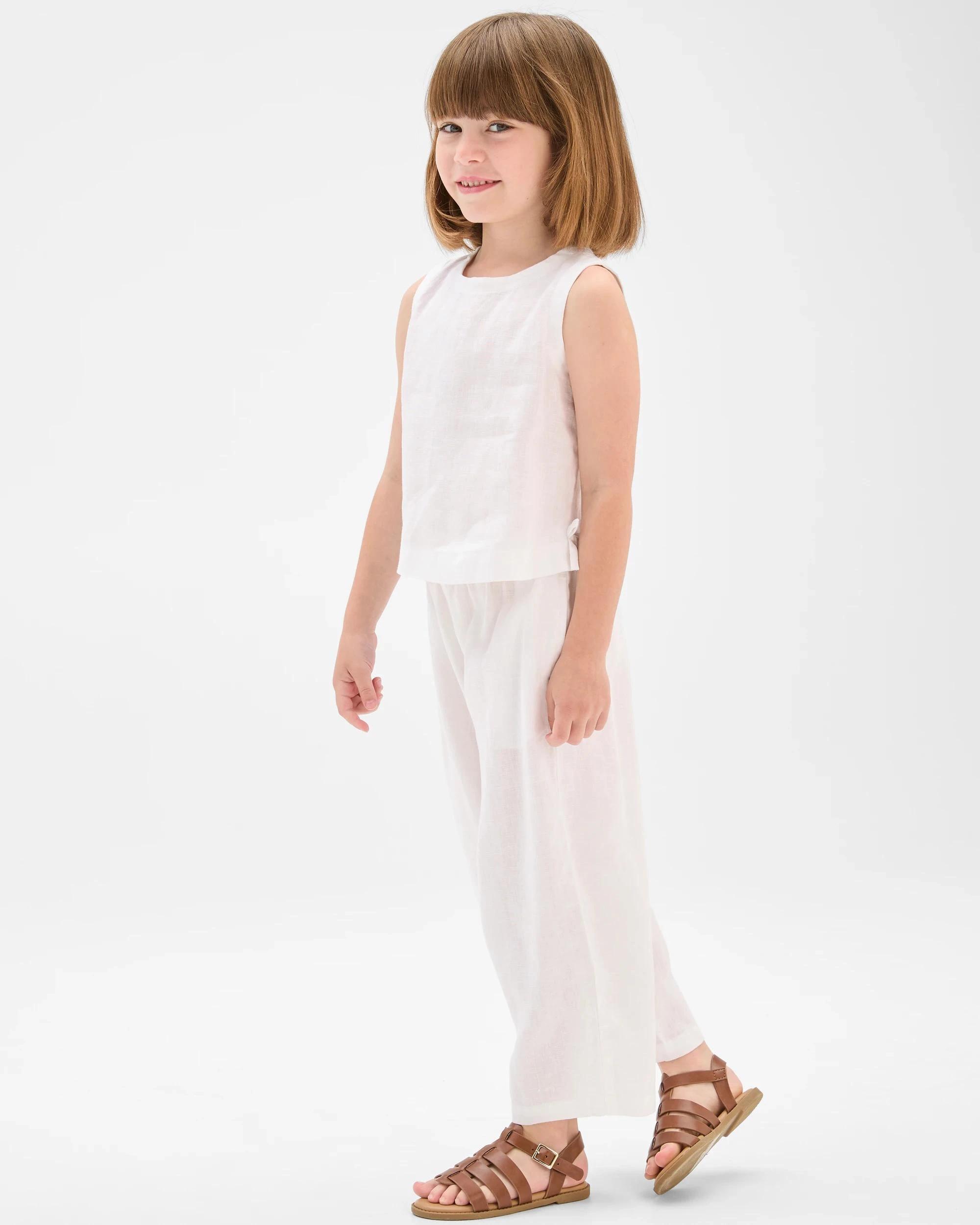 2 Target European Linen Tank WHITE, 2 of 5