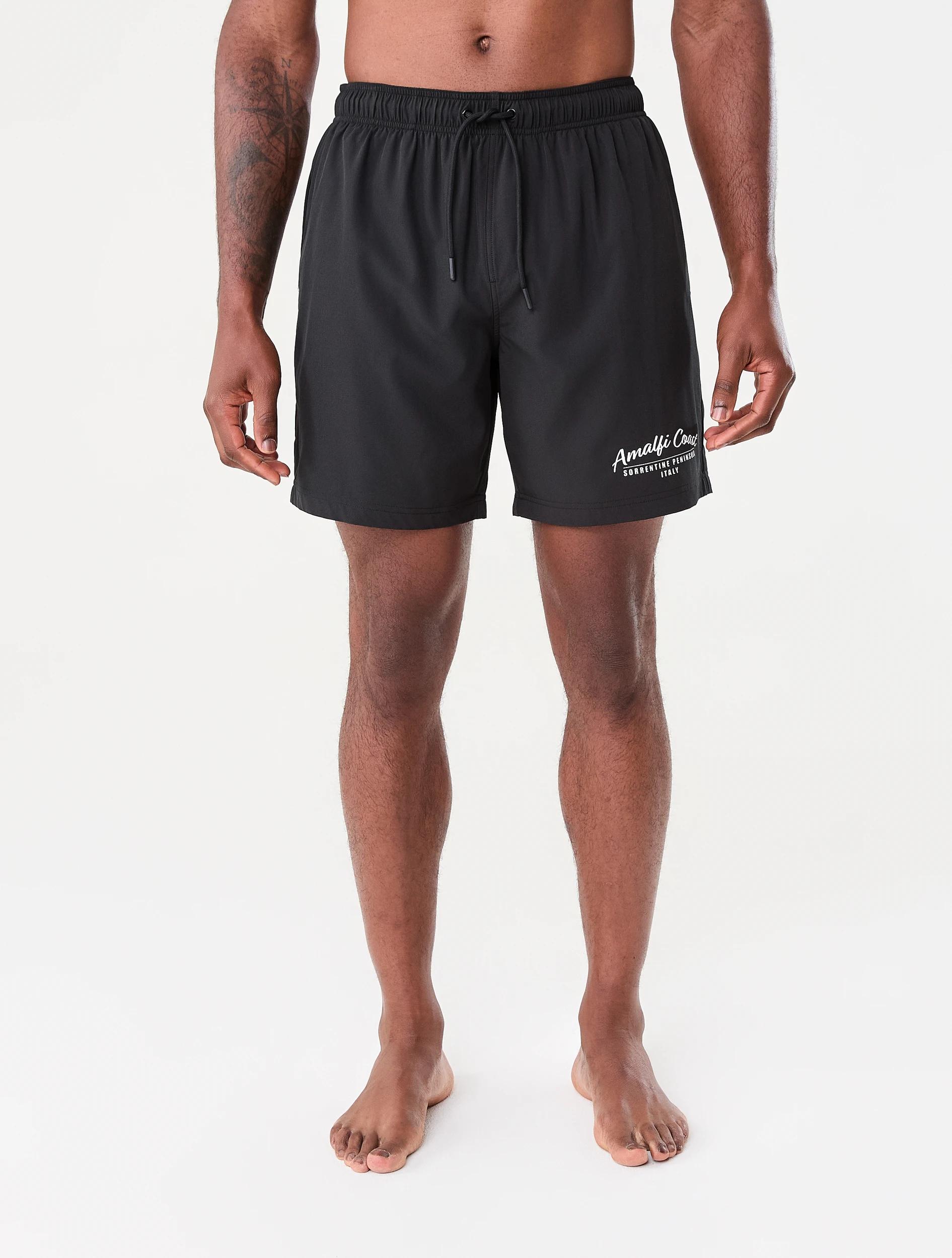8 Regular Print Boardshorts Blk Coast, 8 of 8