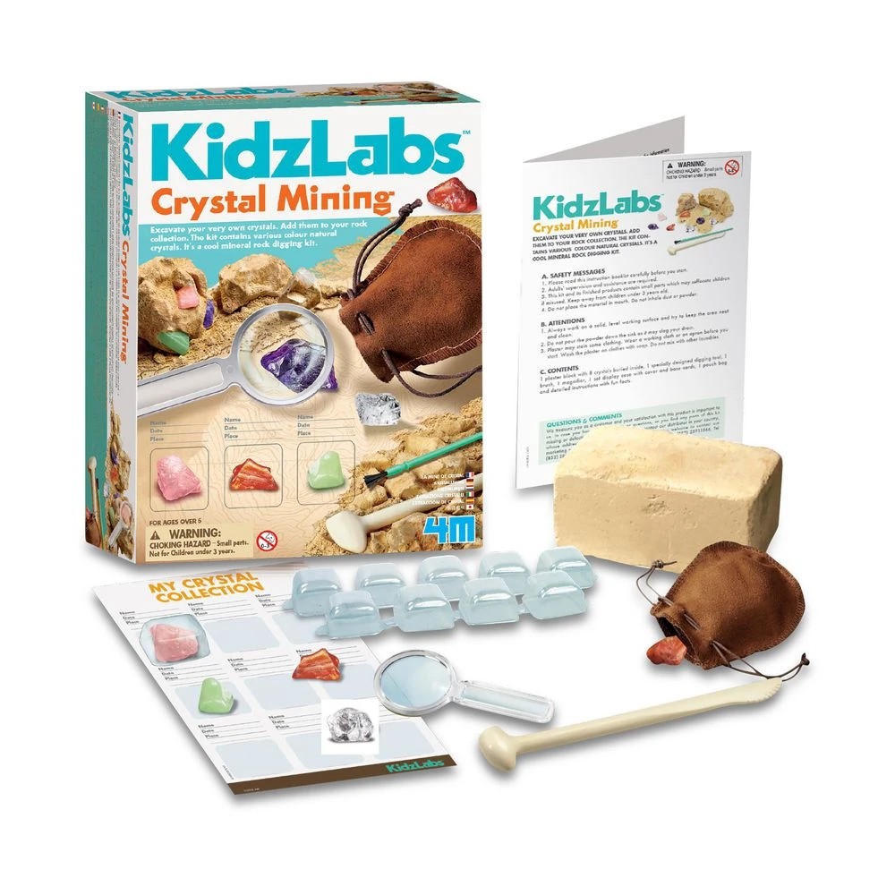 3 4M Kidzlabs Crystal Mining Kit, 3 of 4