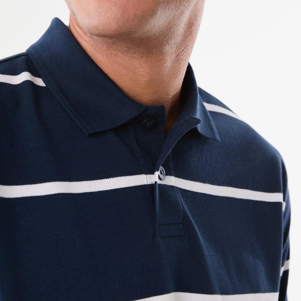 5 Stripe Polo Shirt GIANN STRIPES SPELL NAVY, 5 of 5