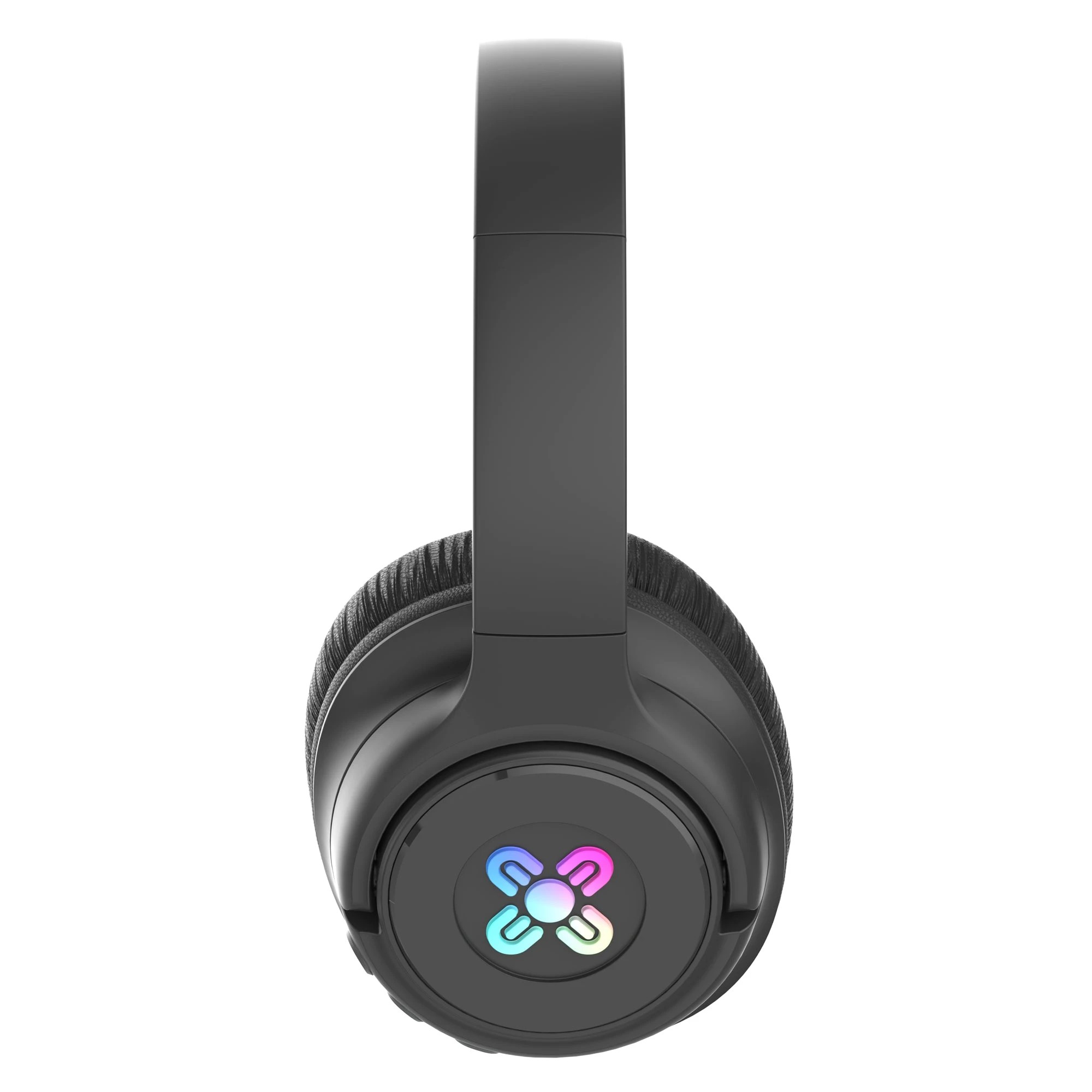 3 Moki Mixi LED Volume-Limited Wireless Headphones - Black - Black, 3 of 3