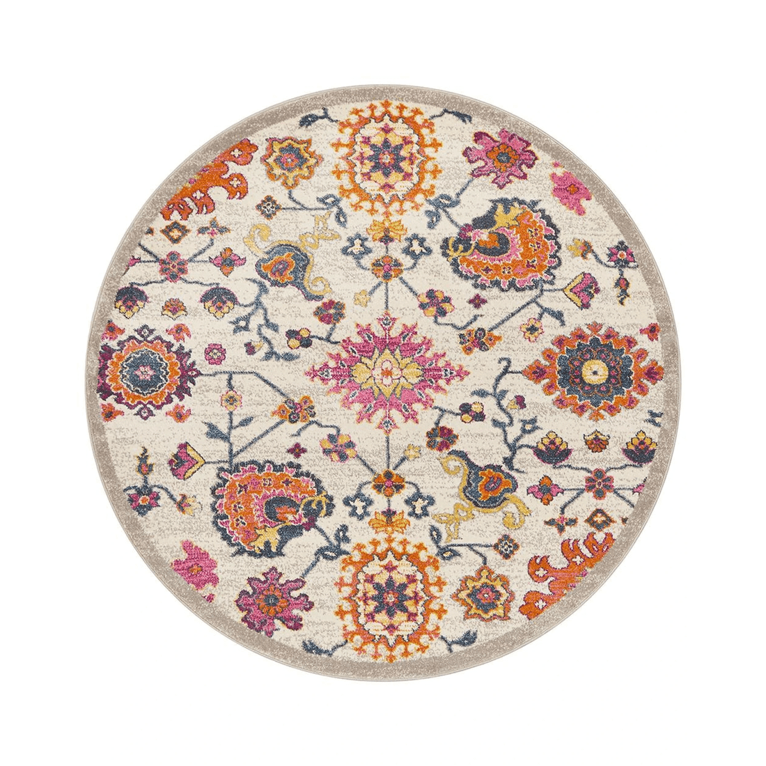 1 Rug Culture Babylon 208 Round Rug, Multi Polypropylene - Multi, 1 of 7