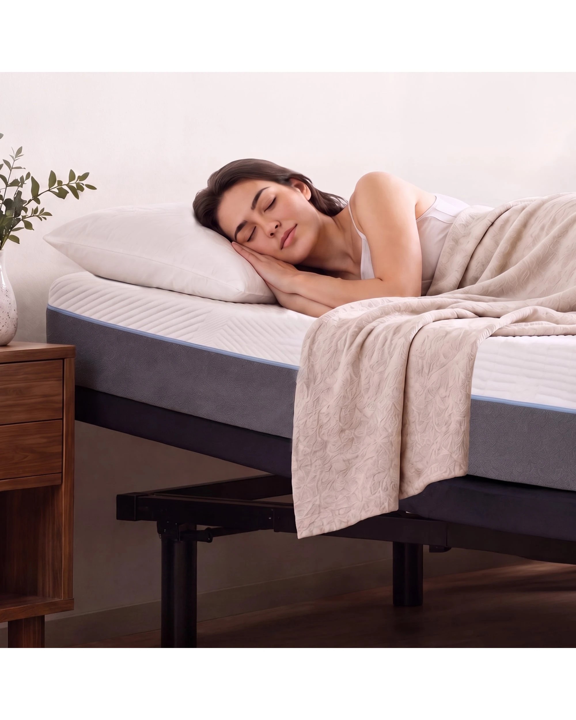 Therapedic Motion Adjustable Bed Frame Base with Wireless Remote and ...